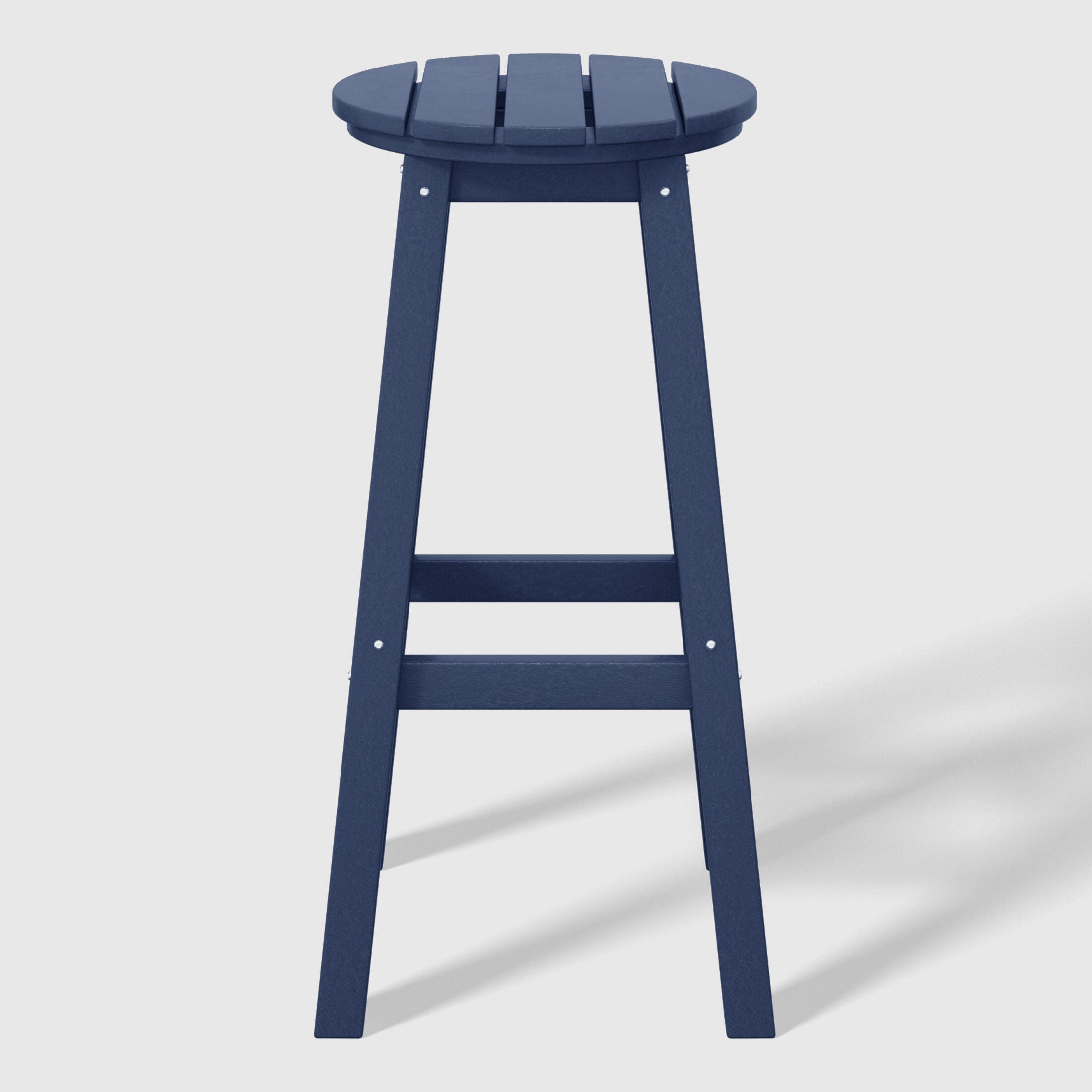 Westin Furniture Otto Outdoor Round Bar Stool (Set of 2), Navy Blue, large