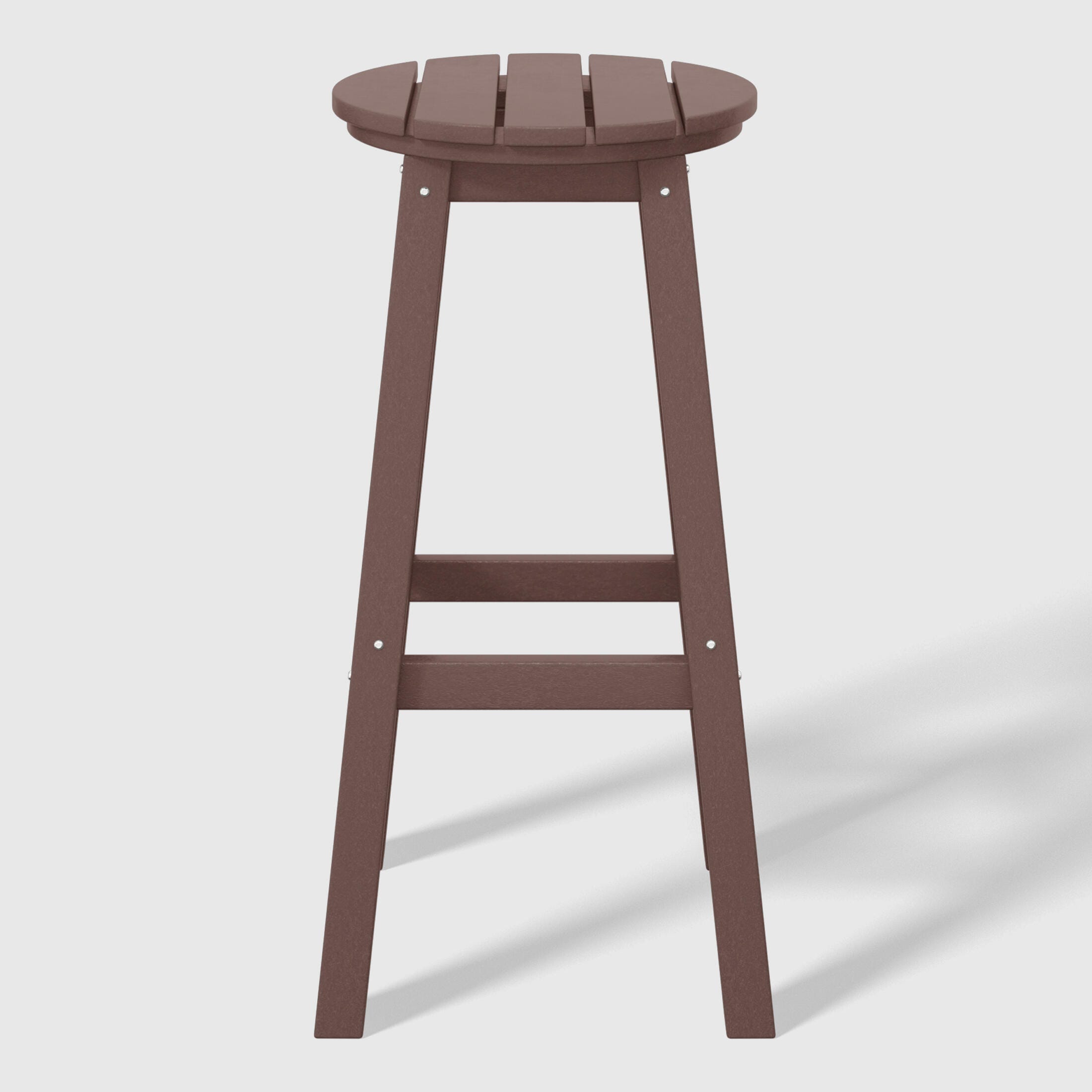 Westin Furniture Otto Outdoor Round Bar Stool (Set of 2), Dark Brown, large