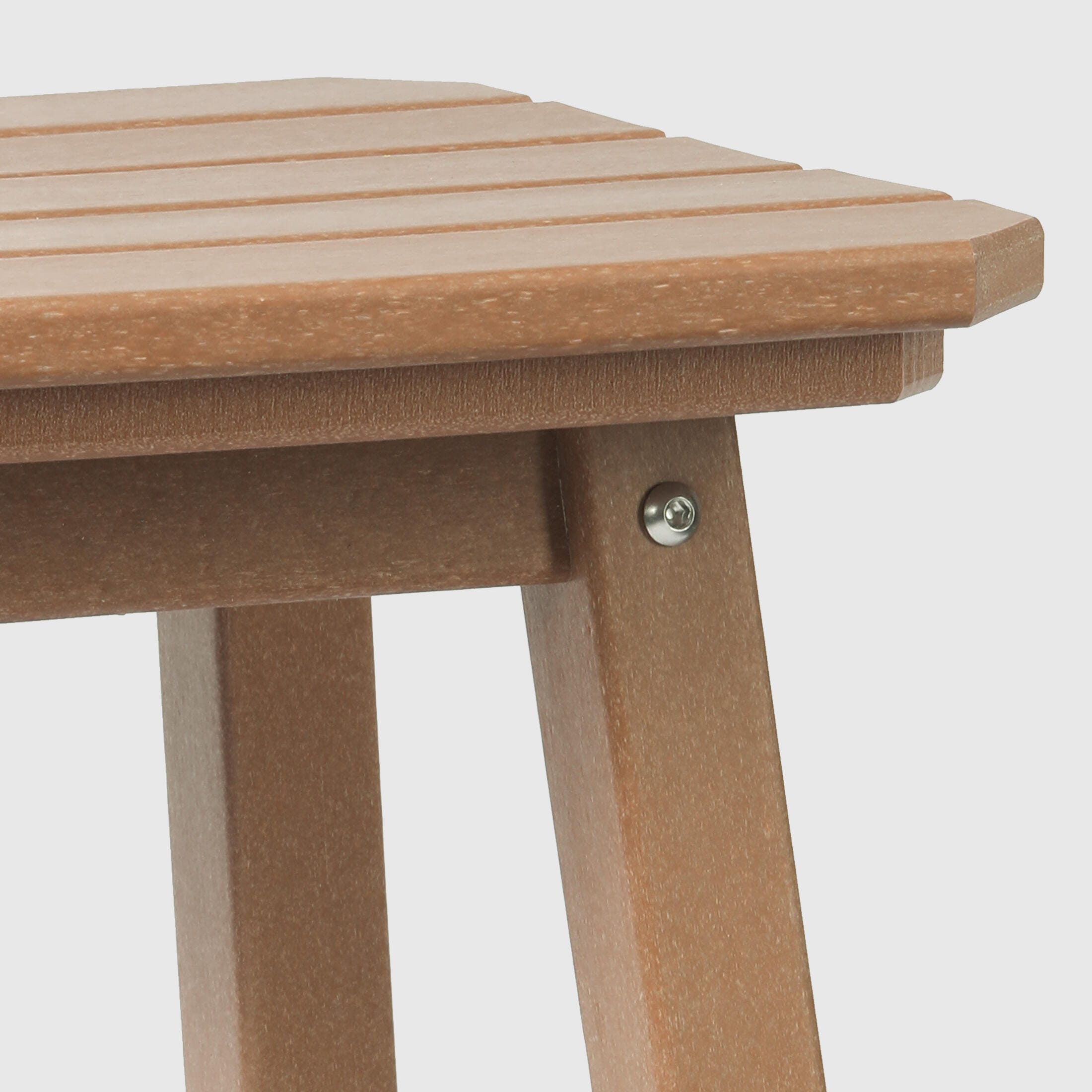Westin Furniture Otto Outdoor Square Bar Stool (Set of 2), Teak, large