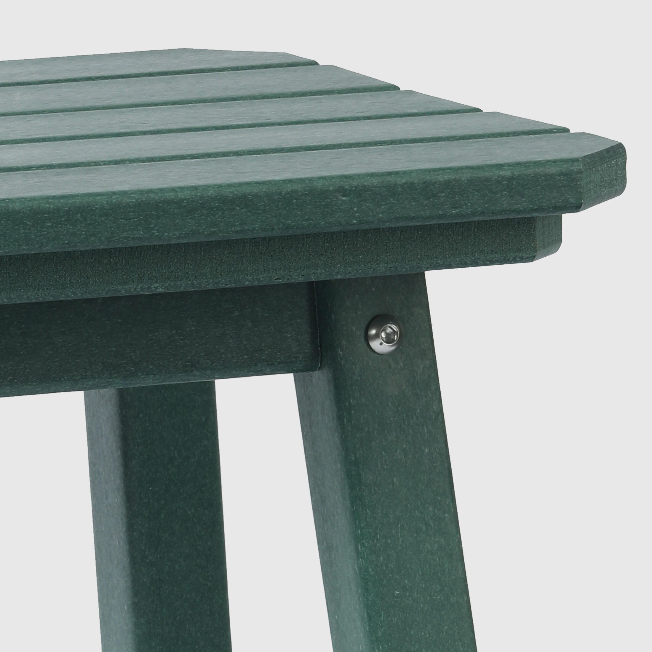 Westin Furniture Otto Outdoor Square Bar Stool (Set of 2), Dark Green, large