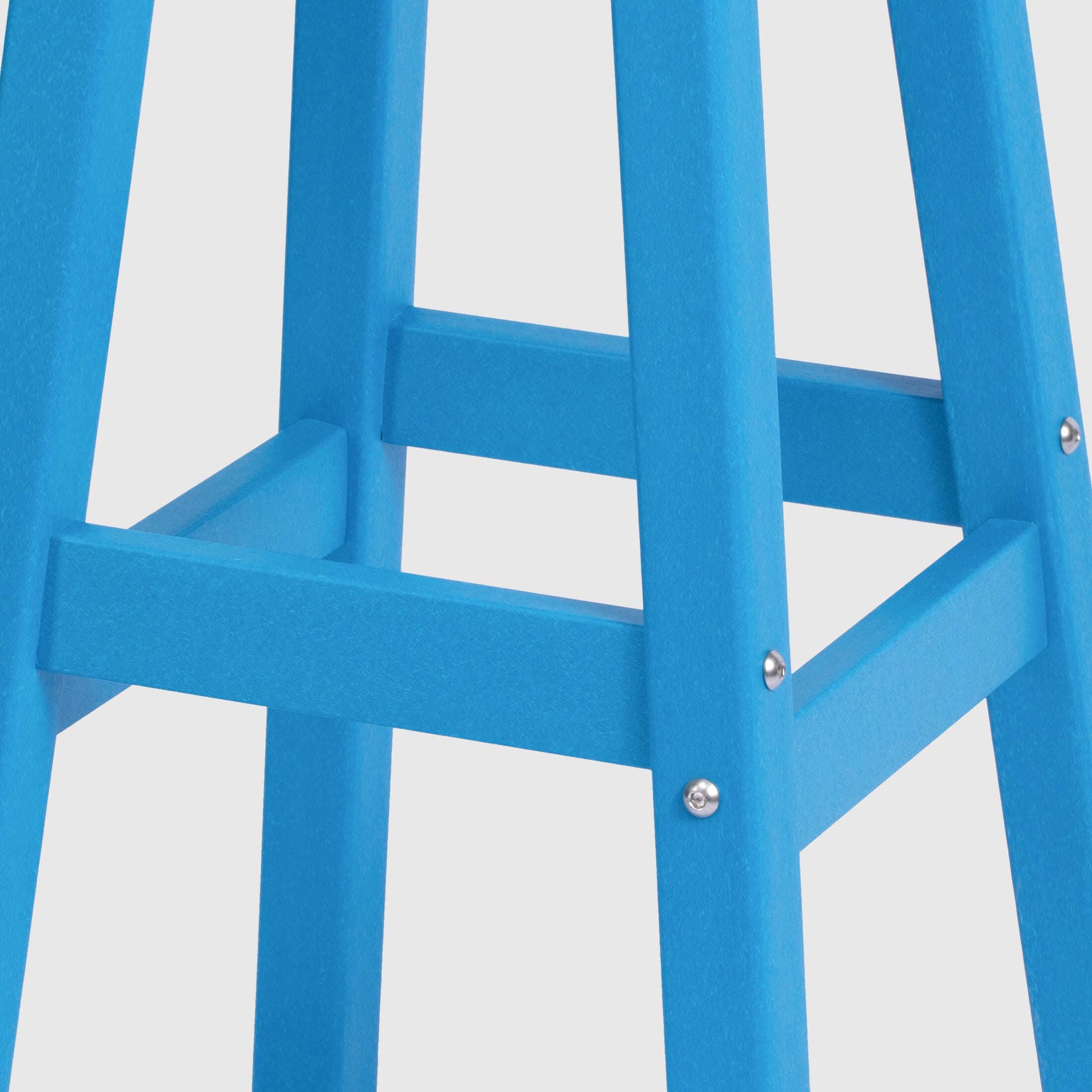 Westin Furniture Otto Outdoor Square Bar Stool (Set of 2), Pacific Blue, large