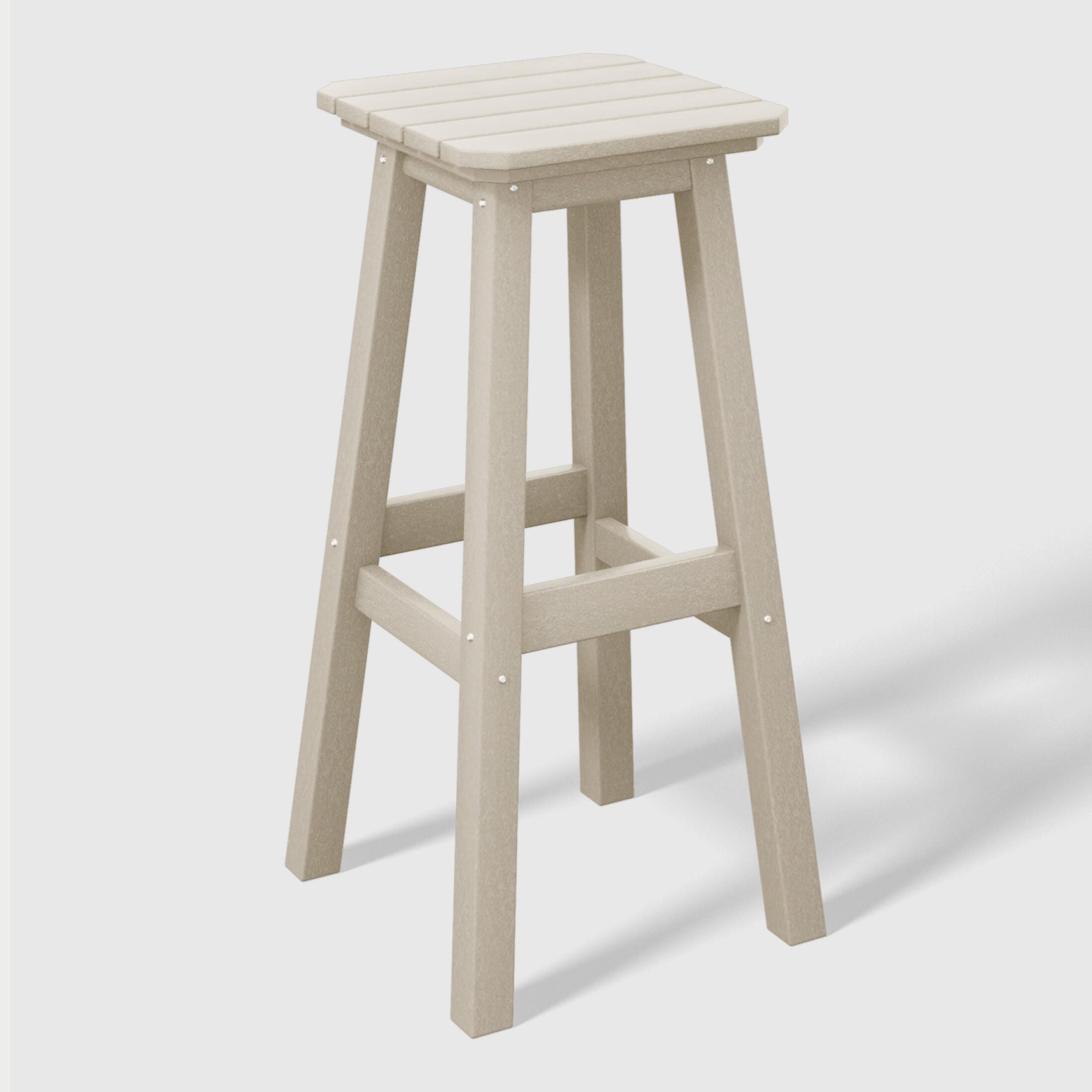 Westin Furniture Otto Outdoor Square Bar Stool (Set of 2), Sand, large