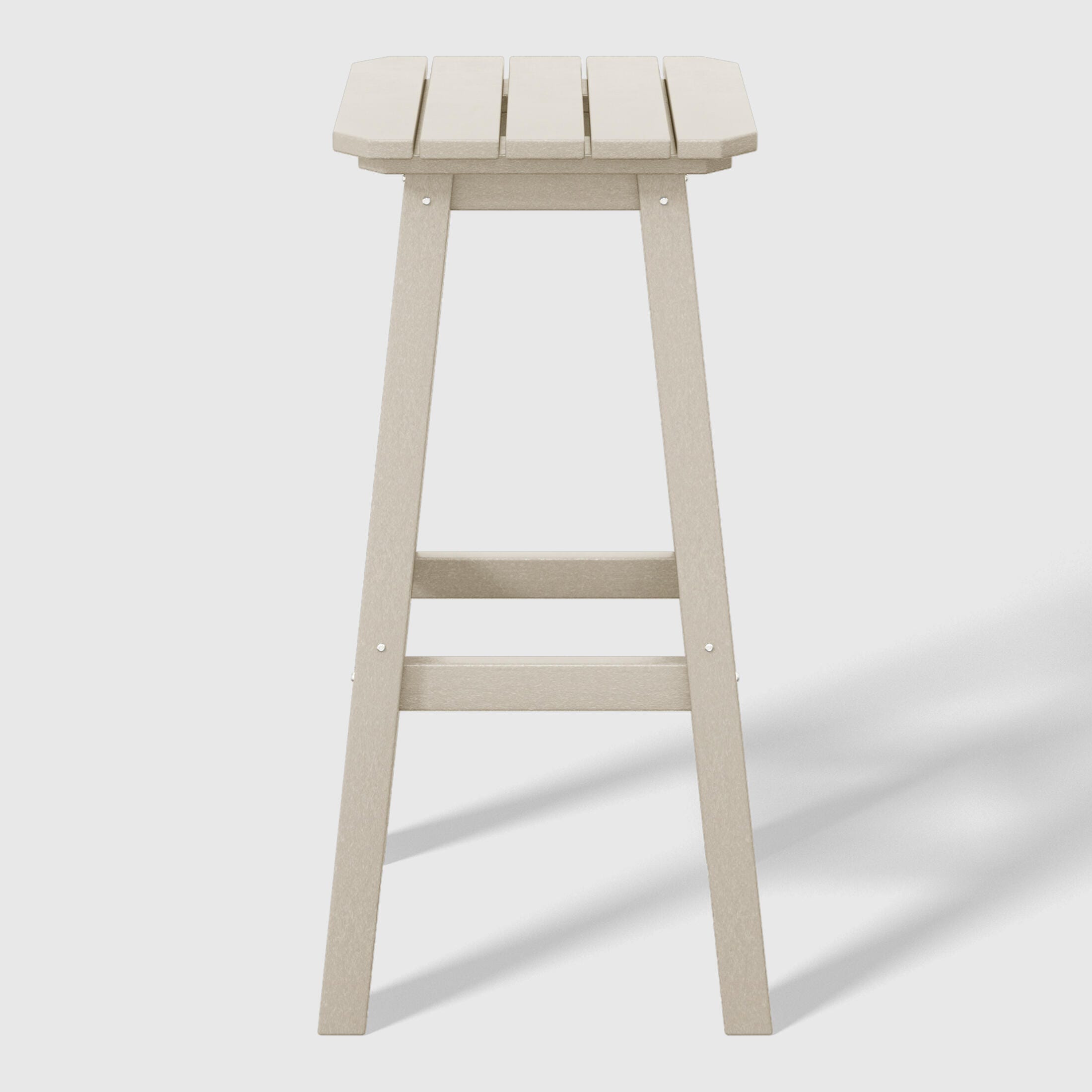 Westin Furniture Otto Outdoor Square Bar Stool (Set of 2), Sand, large