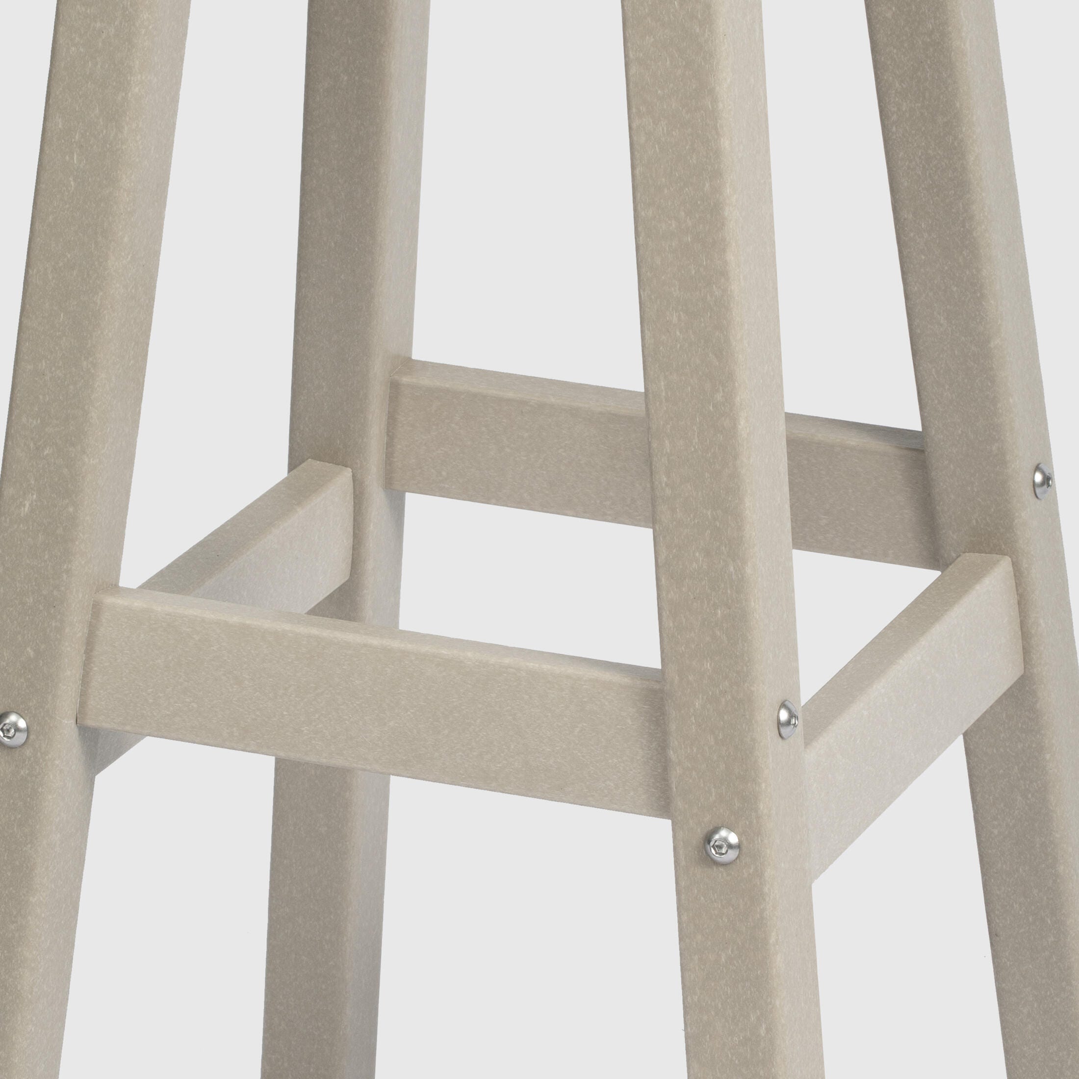 Westin Furniture Otto Outdoor Square Bar Stool (Set of 2), Sand, large
