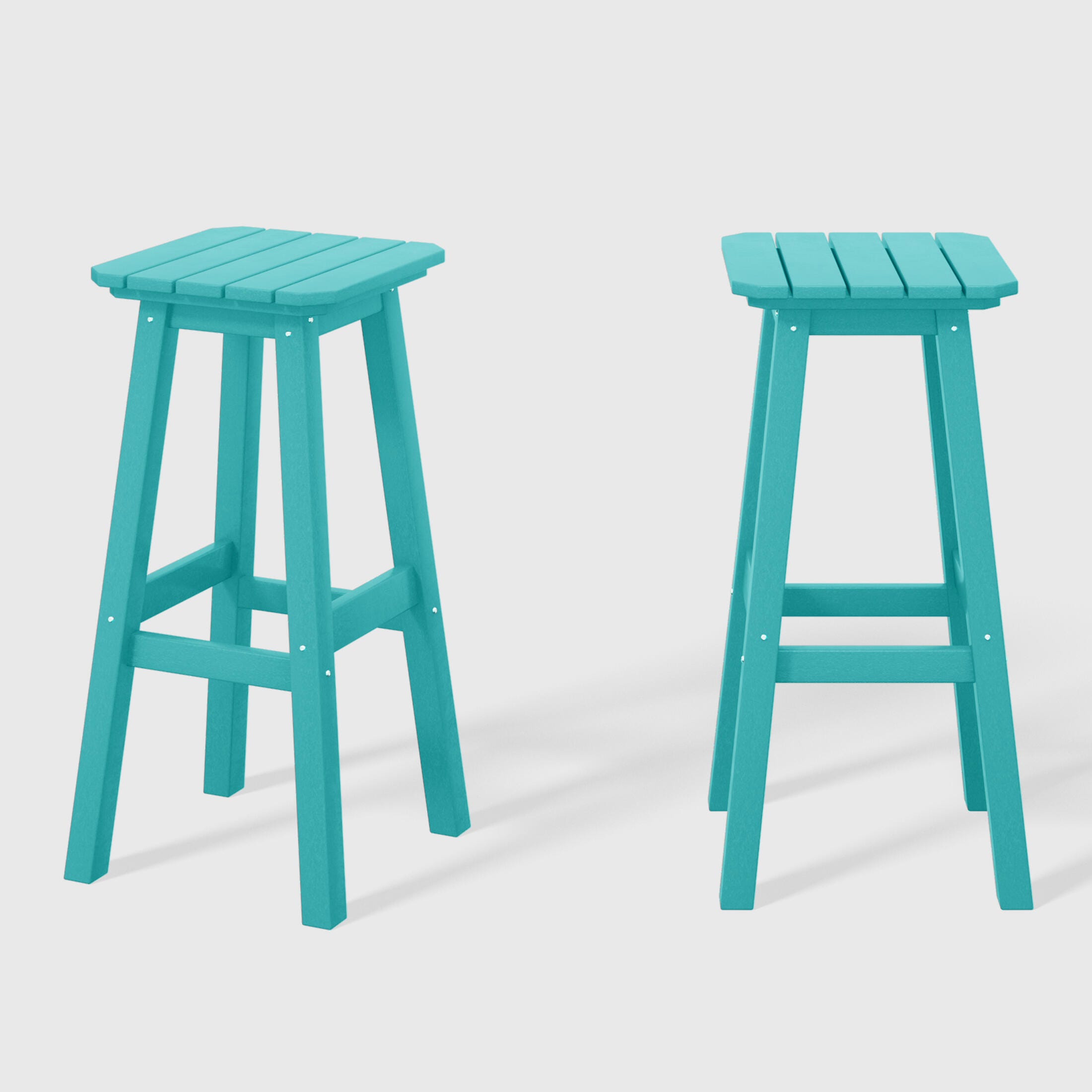 Westin Furniture Otto Outdoor Square Bar Stool (Set of 2)