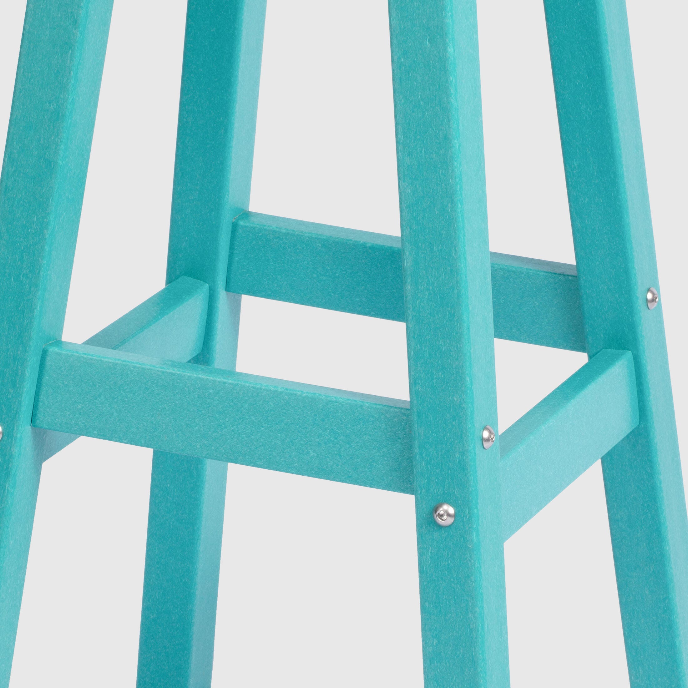 Westin Furniture Otto Outdoor Square Bar Stool (Set of 2), Turquoise, large