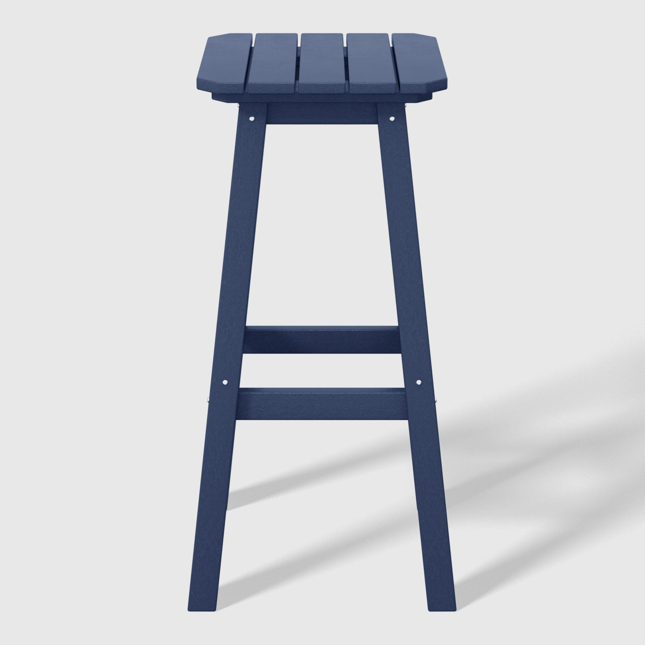 Westin Furniture Otto Outdoor Square Bar Stool (Set of 2), Navy Blue, large