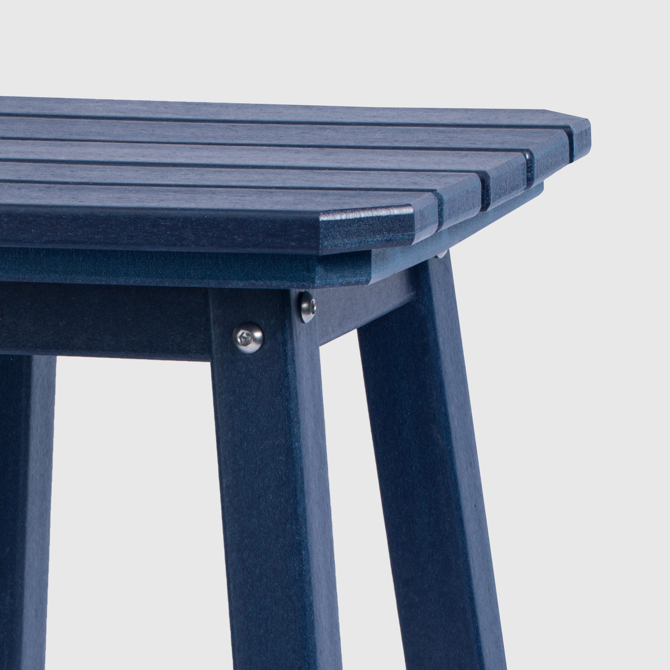 Westin Furniture Otto Outdoor Square Bar Stool (Set of 2), Navy Blue, large