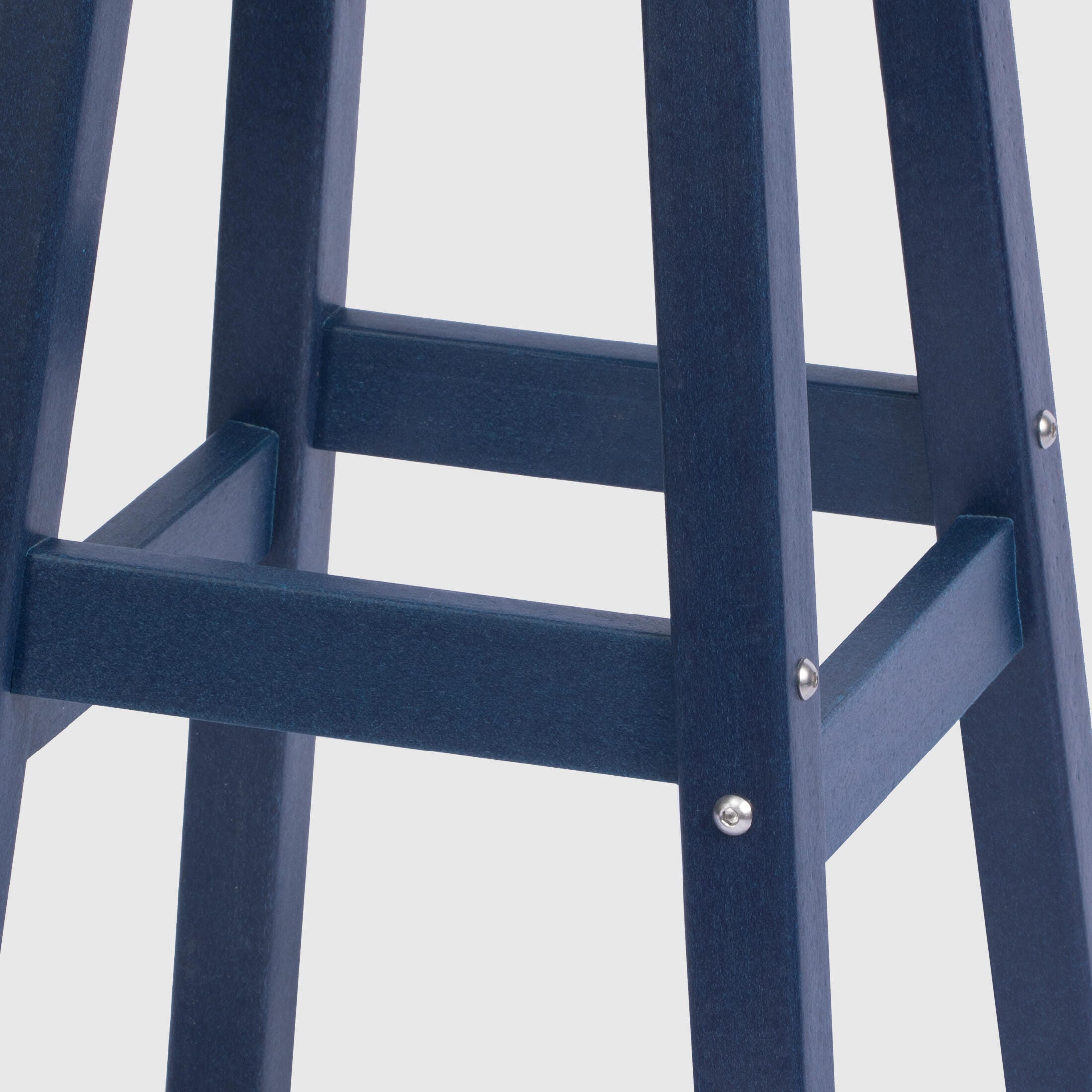 Westin Furniture Otto Outdoor Square Bar Stool (Set of 2), Navy Blue, large