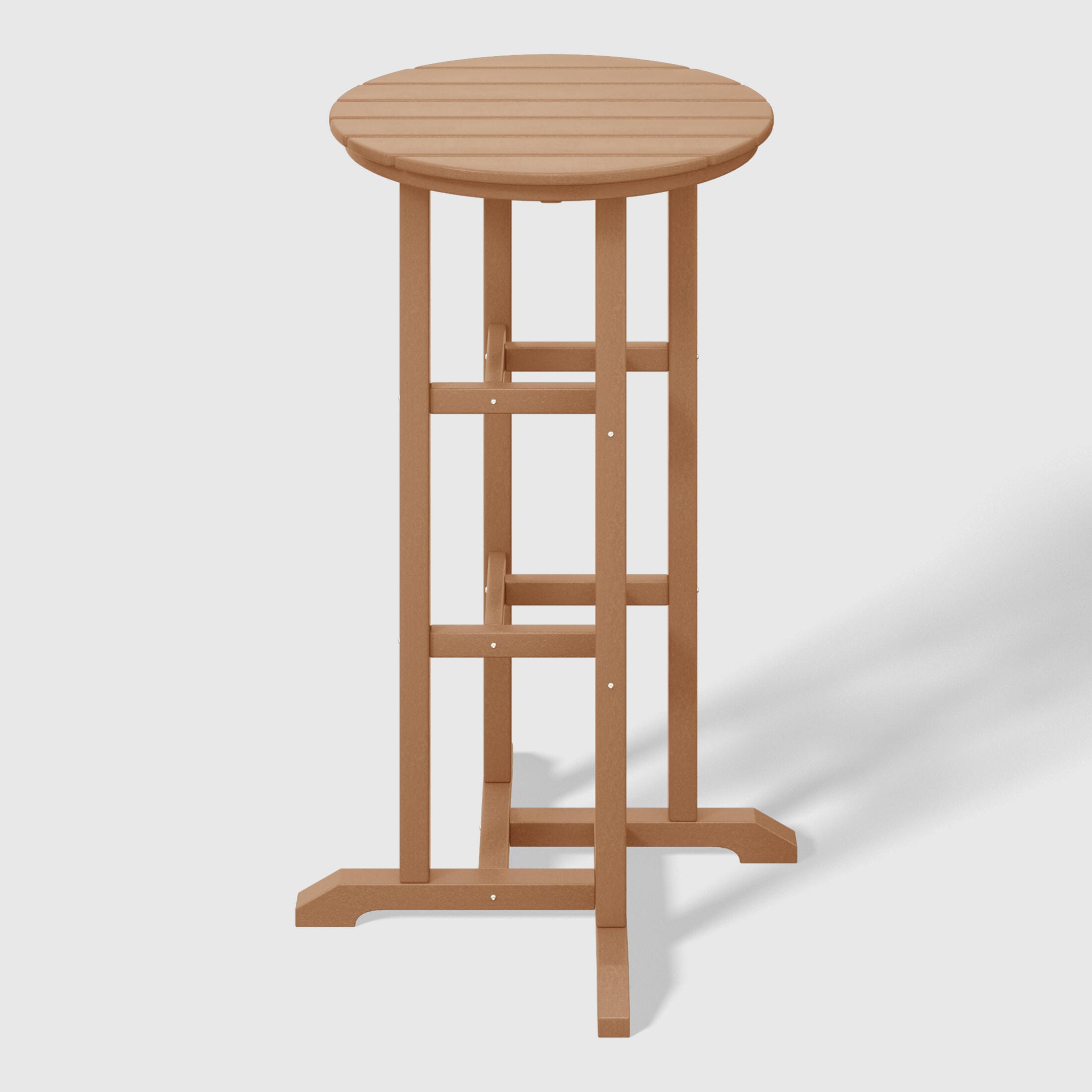 Westin Furniture Otto Outdoor Bar Table and 3 Bar Stools, Teak, large