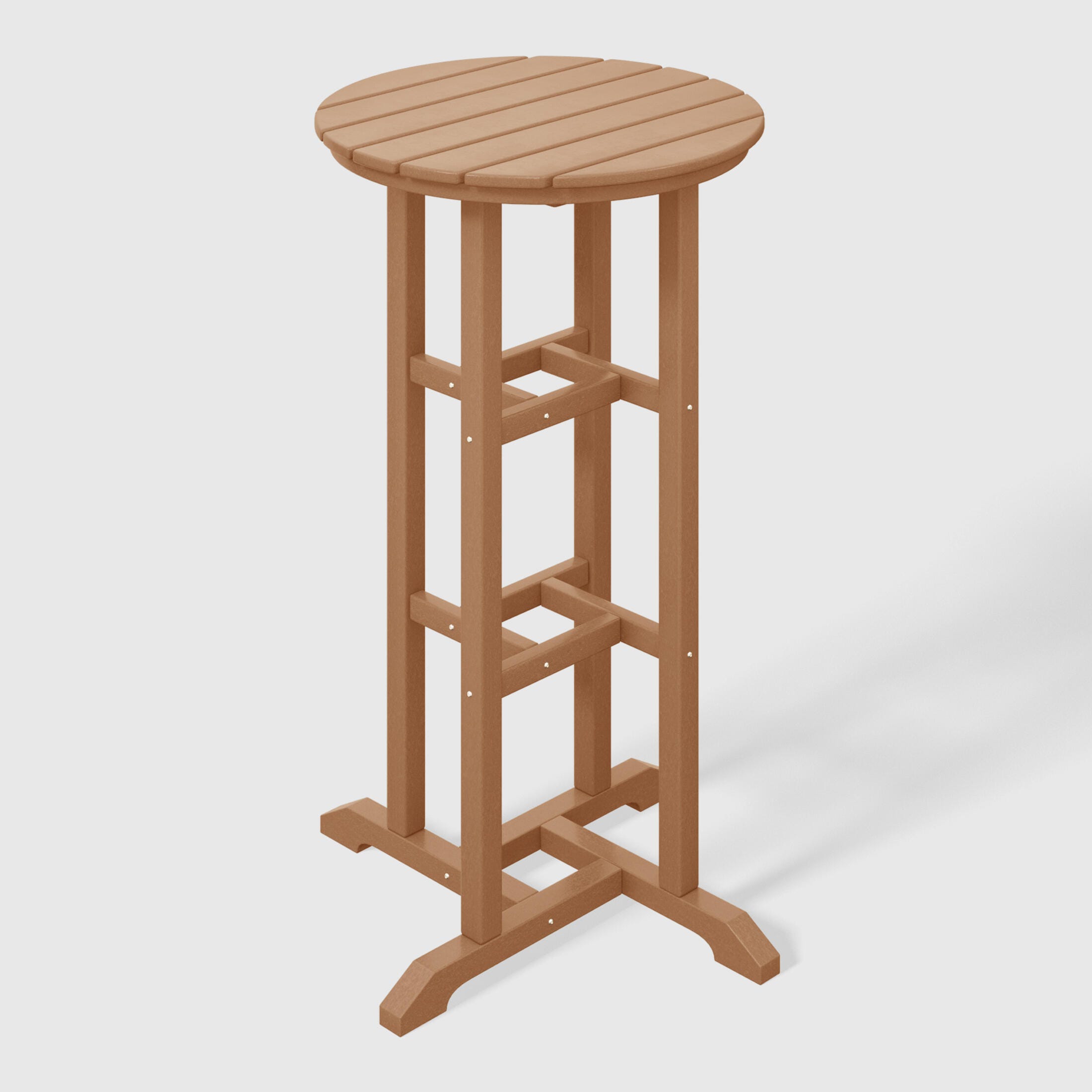 Westin Furniture Otto Outdoor Bar Table and 3 Bar Stools, Teak, large