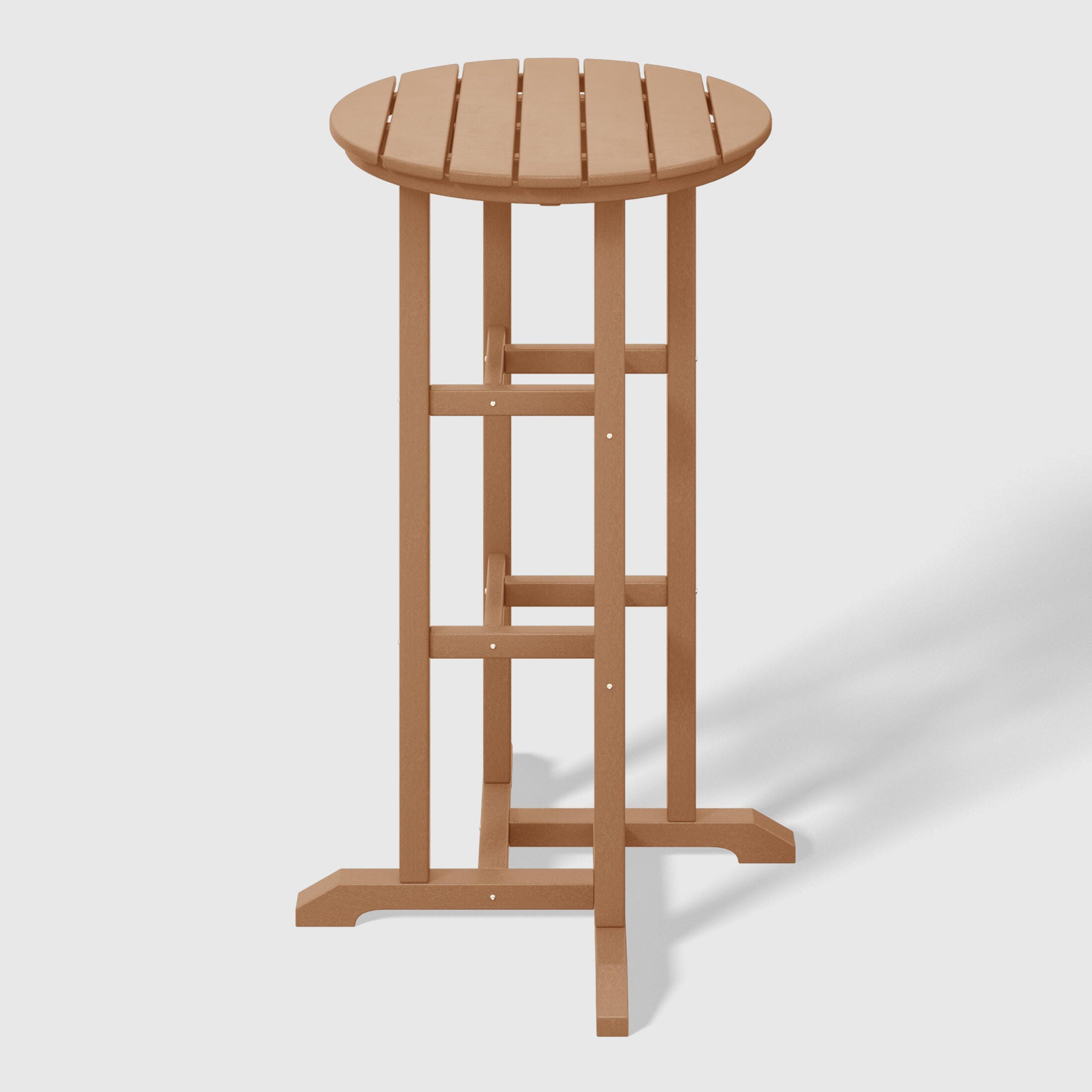 Westin Furniture Otto Outdoor Bar Table and 3 Bar Stools, Teak, large