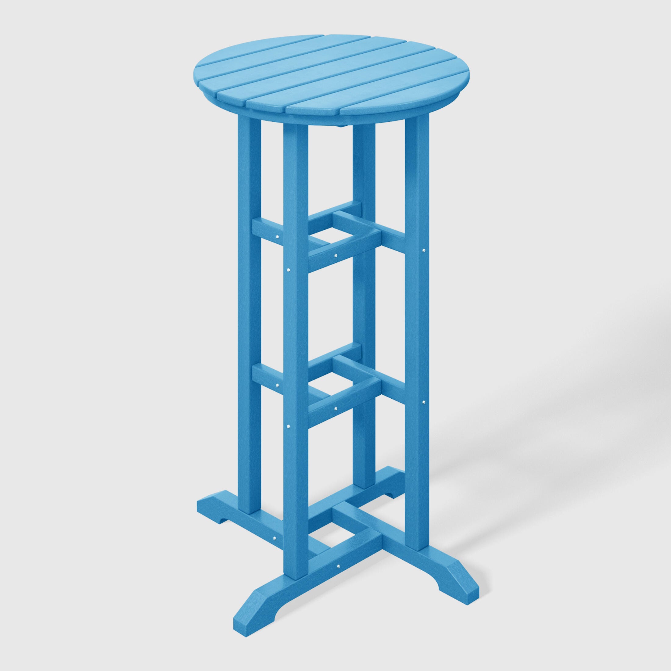 Westin Furniture Otto Outdoor Bar Table and 3 Bar Stools, Pacific Blue, large