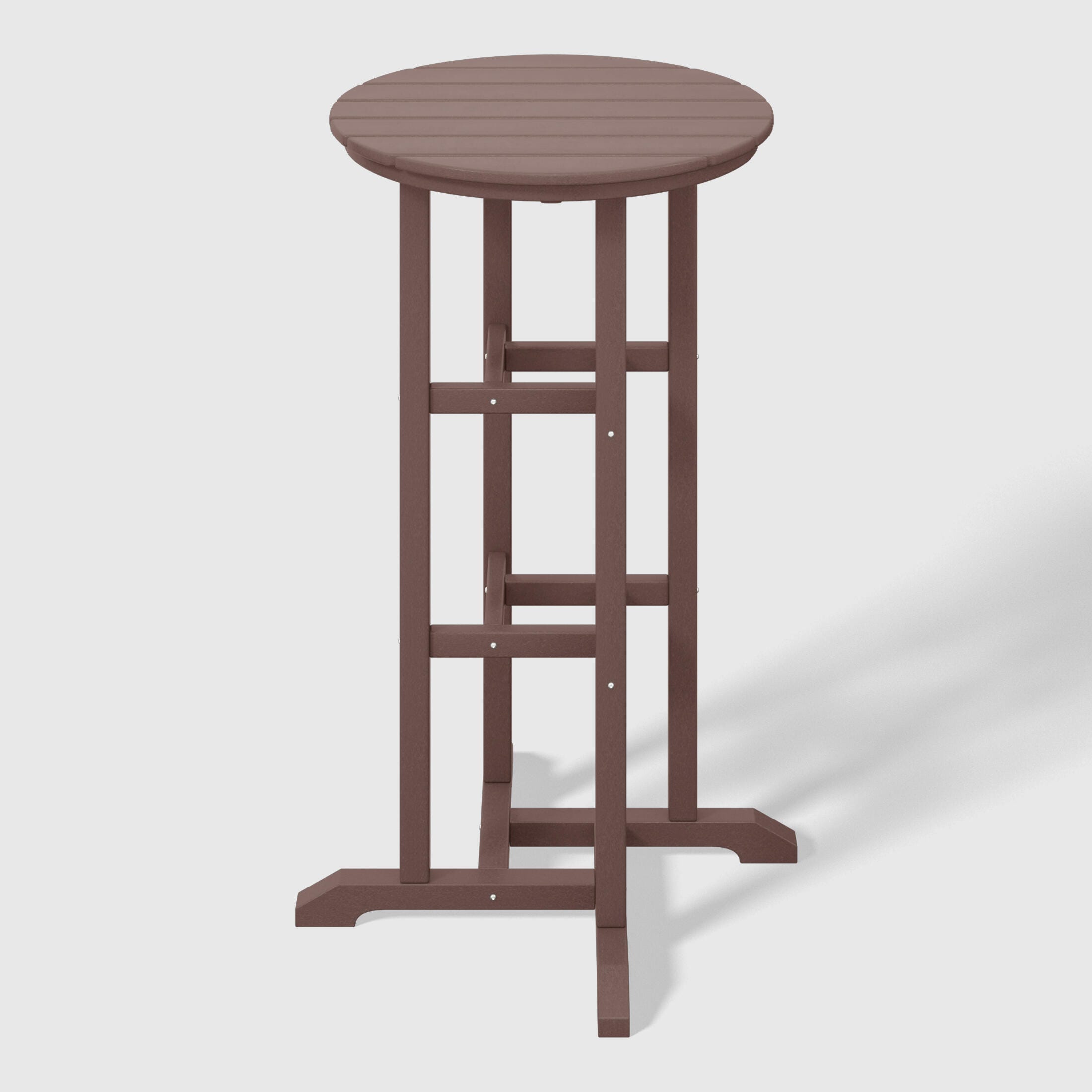 Westin Furniture Otto Outdoor Bar Table and 3 Bar Stools, Dark Brown, large