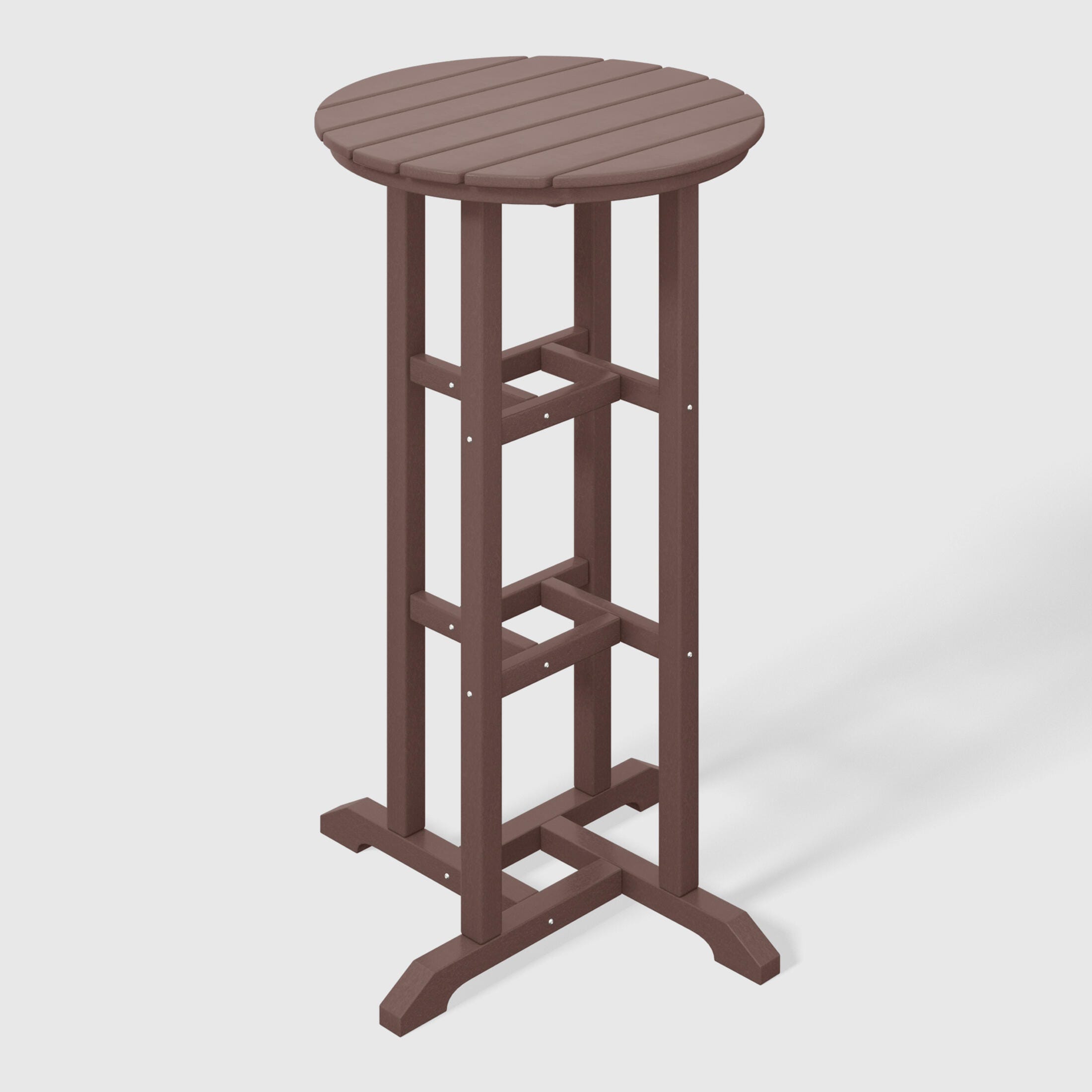Westin Furniture Otto Outdoor Bar Table and 3 Bar Stools, Dark Brown, large