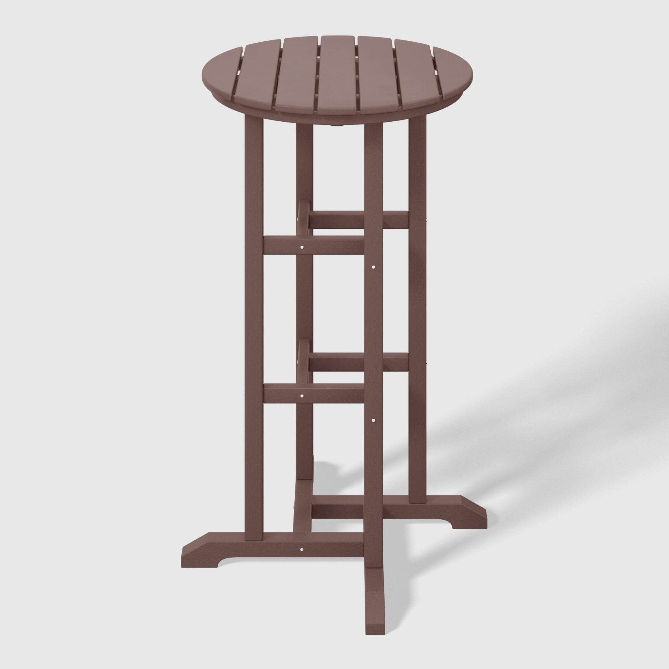 Westin Furniture Otto Outdoor Bar Table and 3 Bar Stools, Dark Brown, large