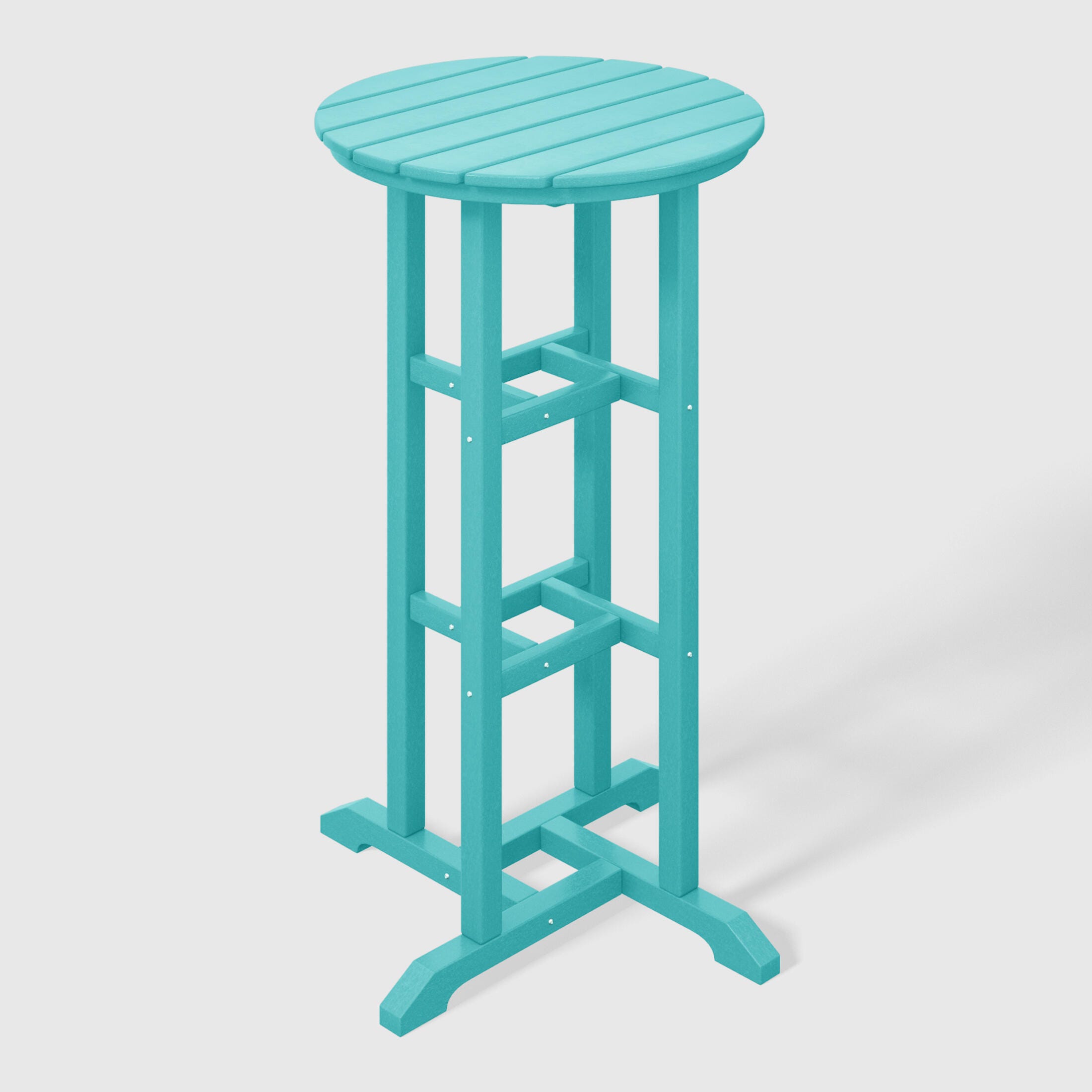 Westin Furniture Otto Outdoor Bar Table and 3 Bar Stools, Turquoise, large