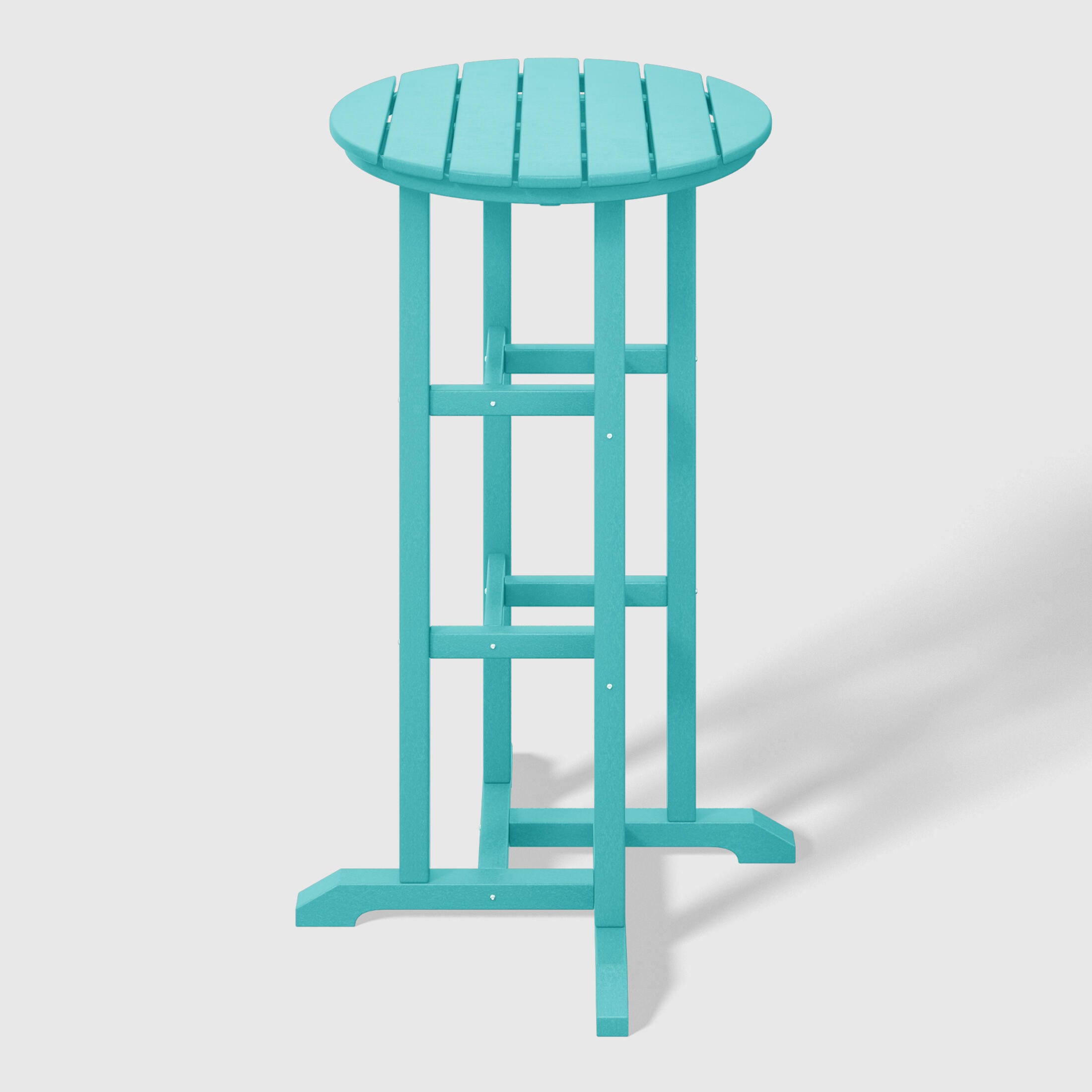 Westin Furniture Otto Outdoor Bar Table and 3 Bar Stools, Turquoise, large