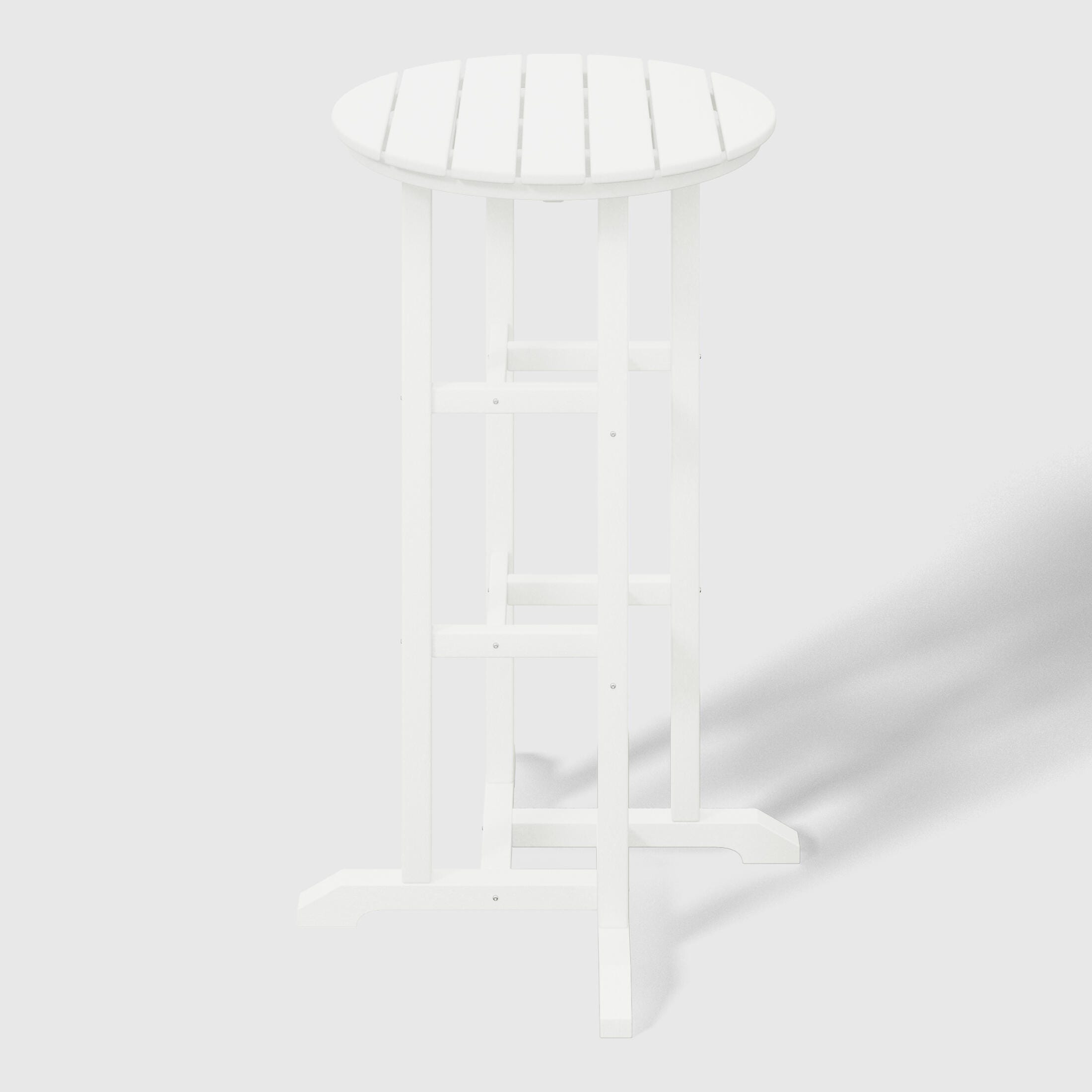 Westin Furniture Otto Outdoor Bar Table and 3 Bar Stools, White, large