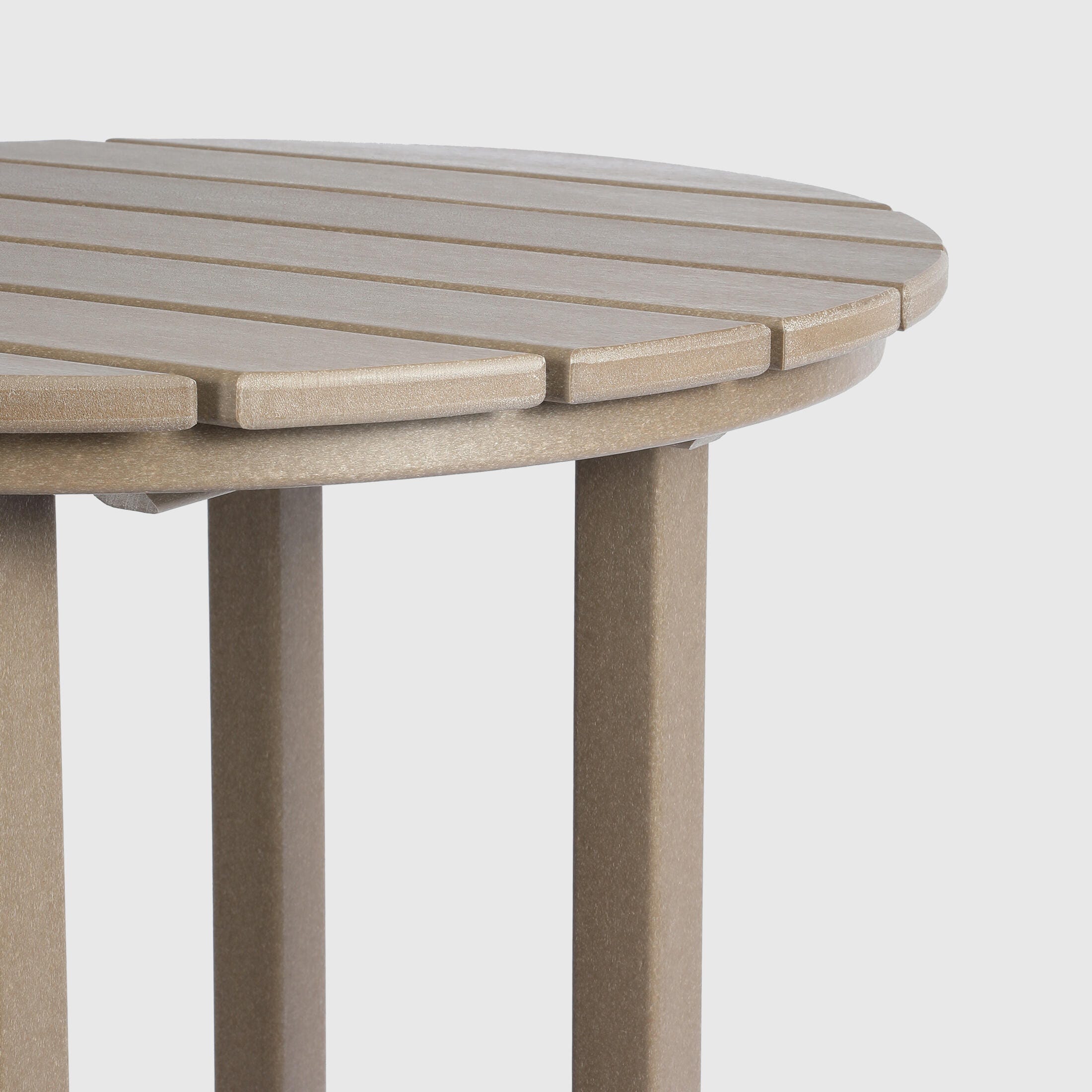 Westin Furniture Otto Outdoor Bar Table and 3 Bar Stools, Weathered Wood, large