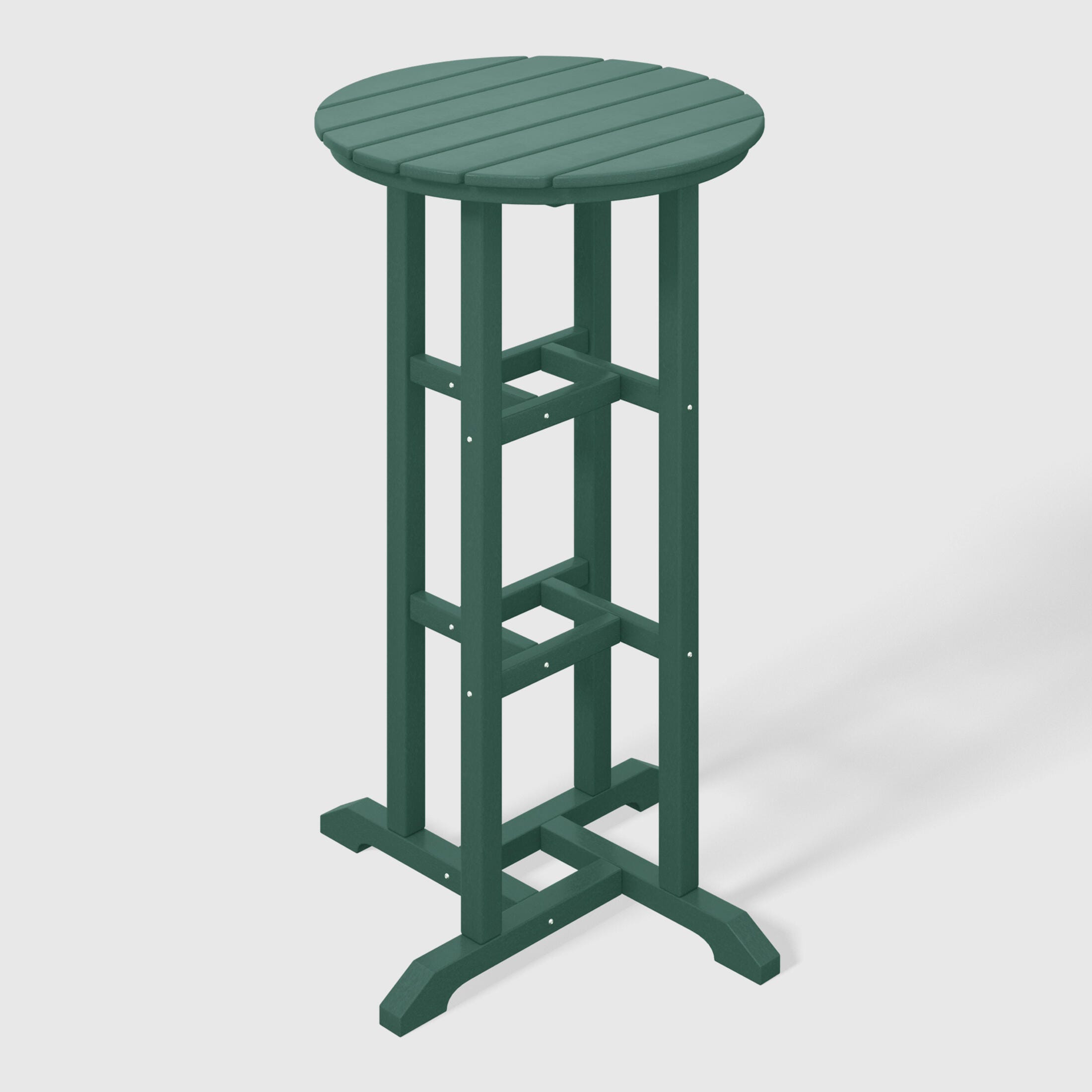 Westin Furniture Otto Outdoor Bar Table and 3 Bar Stools, Dark Green, large