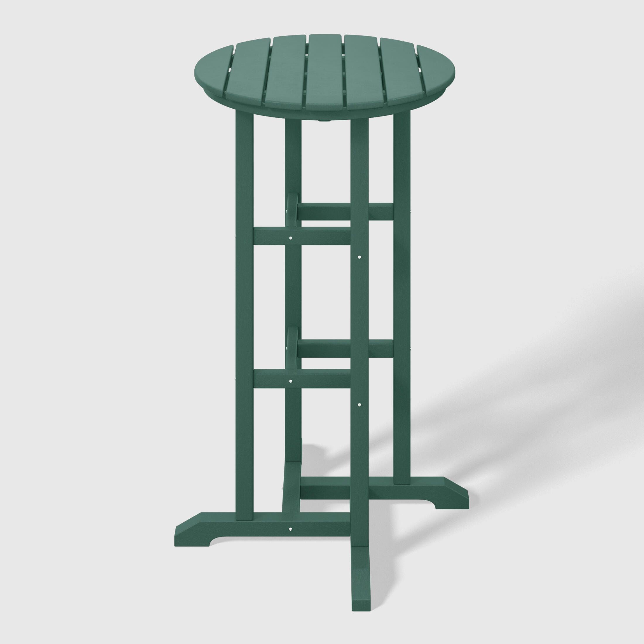 Westin Furniture Otto Outdoor Bar Table and 3 Bar Stools, Dark Green, large
