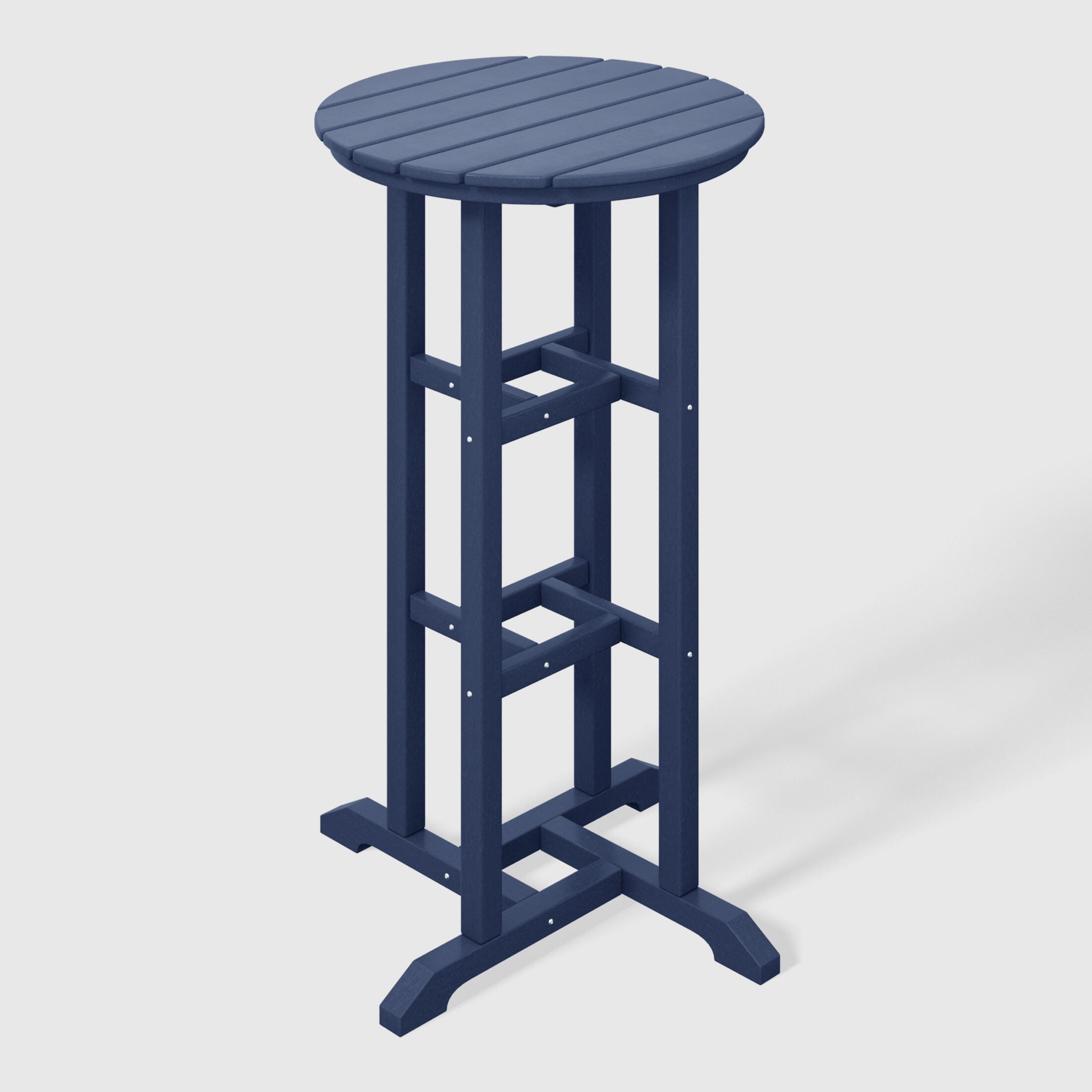 Westin Furniture Otto Outdoor Bar Table and 3 Bar Stools, Navy Blue, large