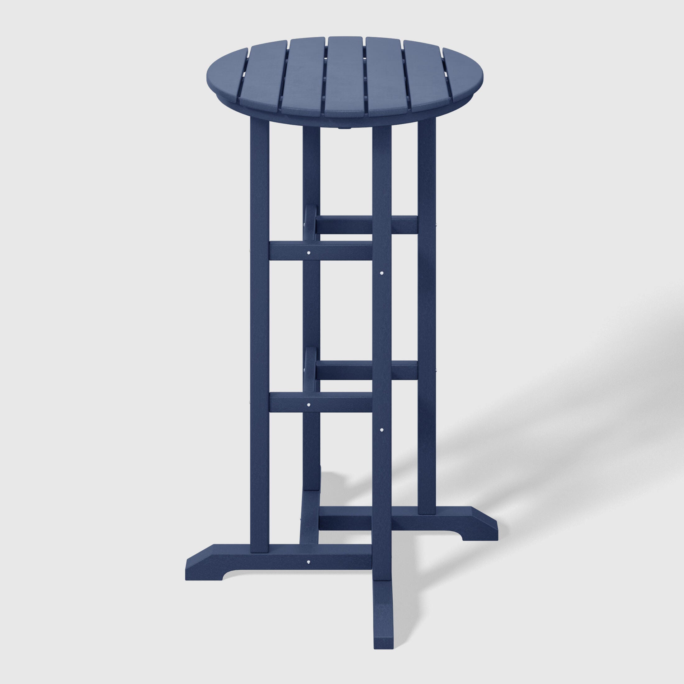 Westin Furniture Otto Outdoor Bar Table and 3 Bar Stools, Navy Blue, large