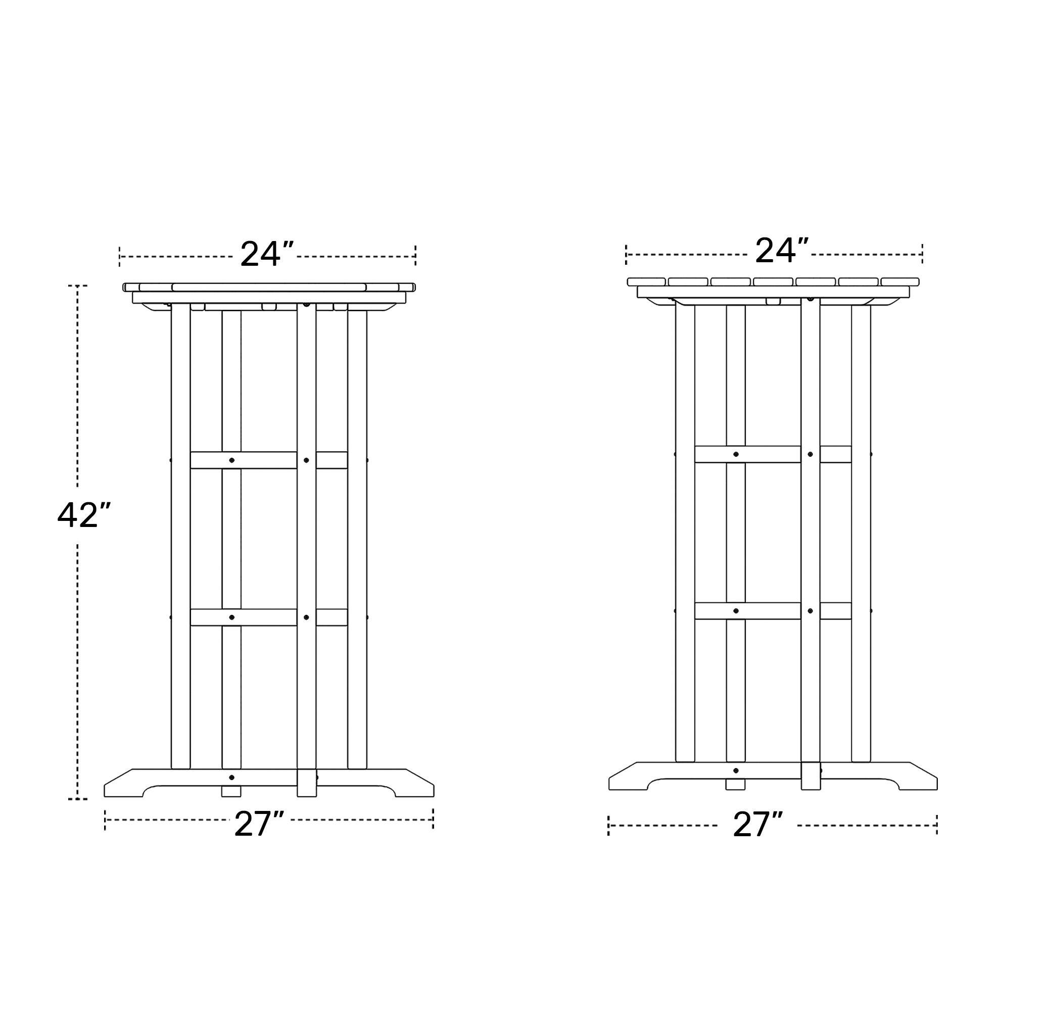 Westin Furniture Otto Outdoor Bar Table and 3 Bar Stools, Red, large