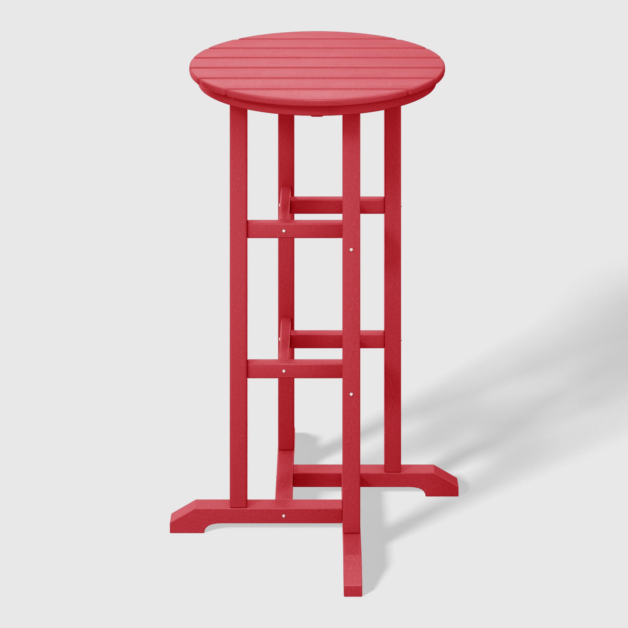 Westin Furniture Otto Outdoor Bar Table and 3 Bar Stools, Red, large