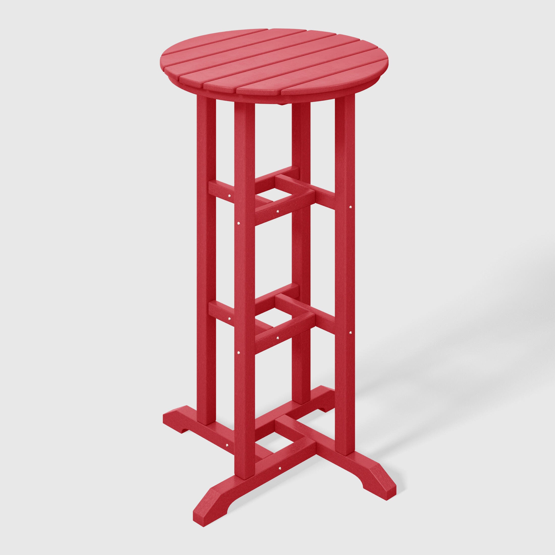Westin Furniture Otto Outdoor Bar Table and 3 Bar Stools, Red, large
