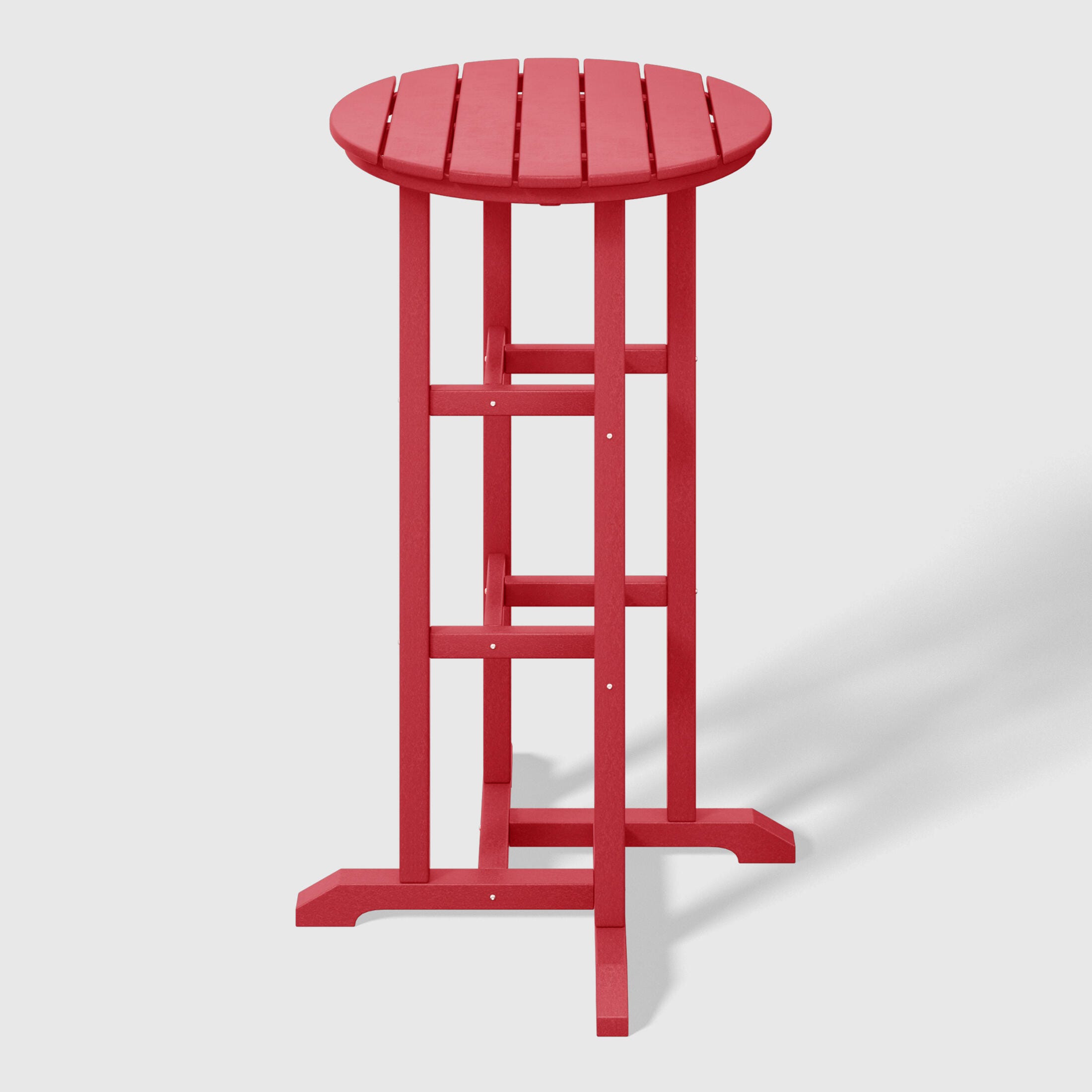 Westin Furniture Otto Outdoor Bar Table and 3 Bar Stools, Red, large