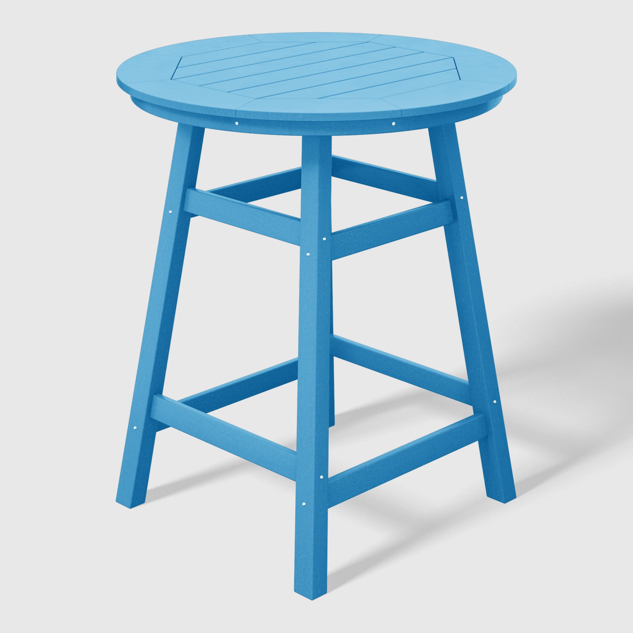 Westin Furniture Otto Outdoor Bar Table and 4 Bar Stools, Pacific Blue, large