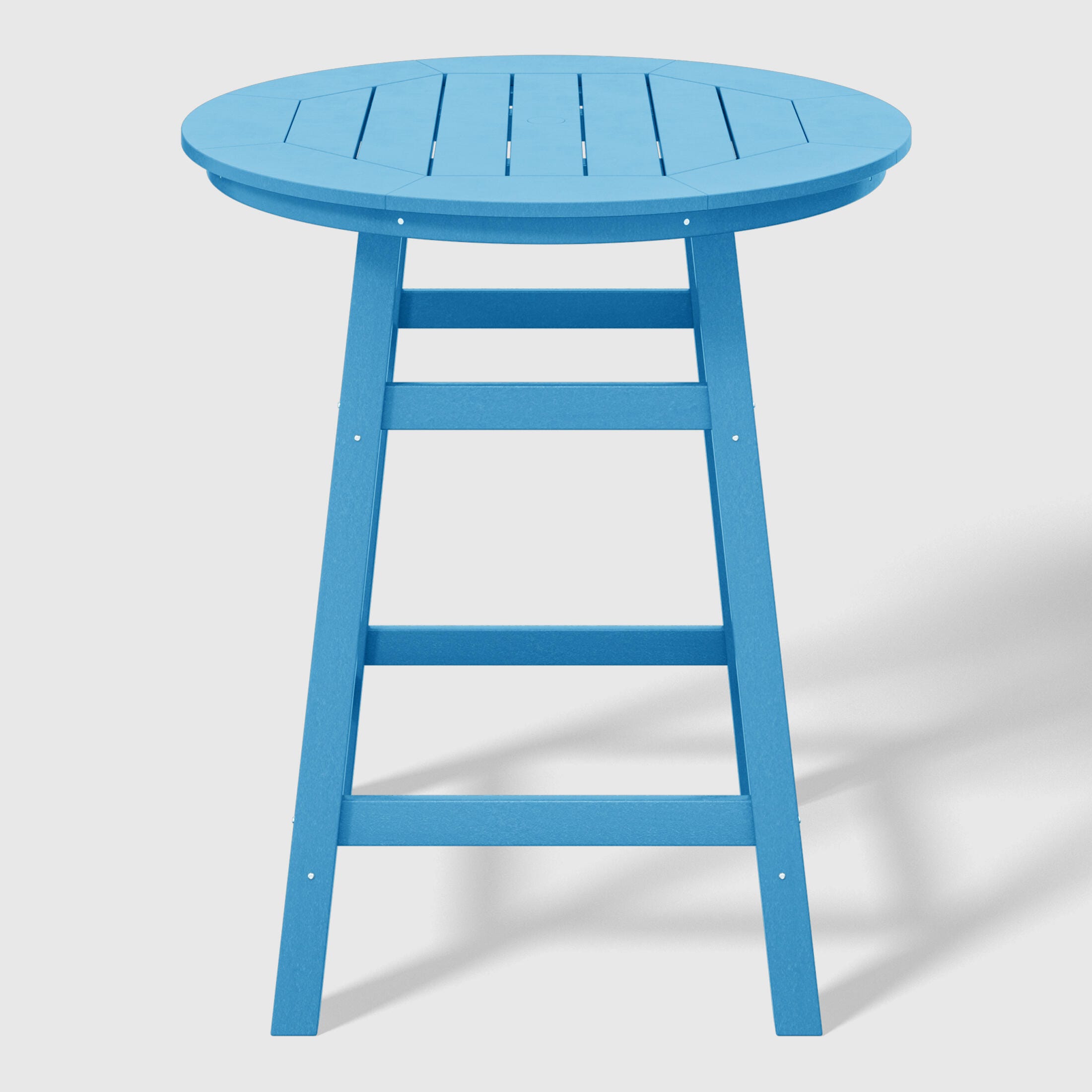 Westin Furniture Otto Outdoor Bar Table and 4 Bar Stools, Pacific Blue, large