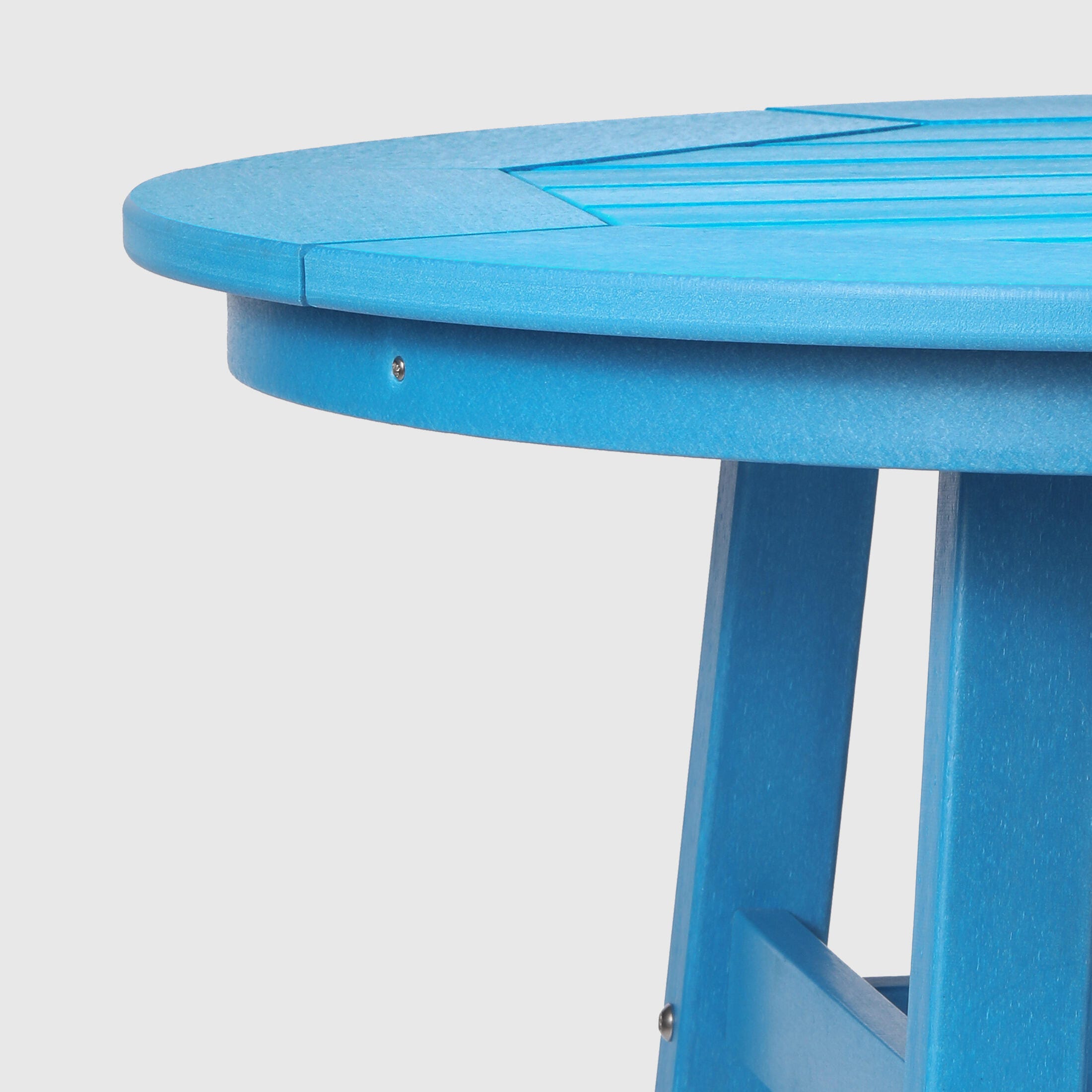 Westin Furniture Otto Outdoor Bar Table and 4 Bar Stools, Pacific Blue, large