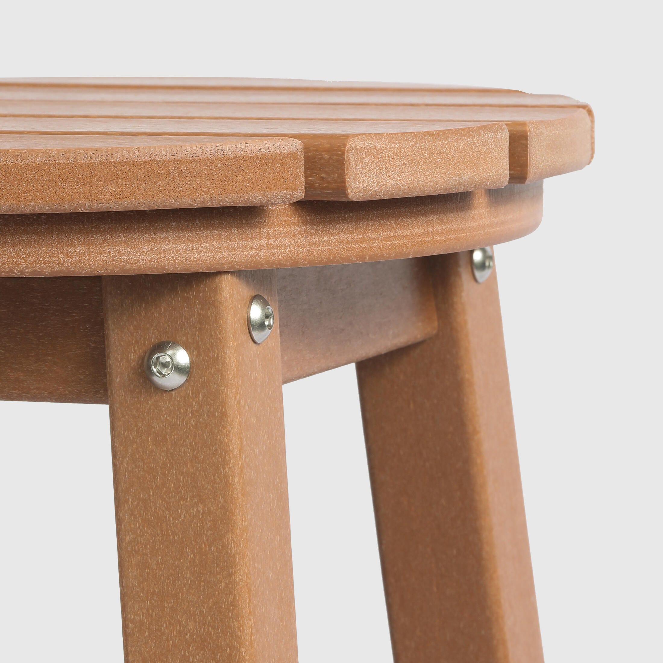 Westin Furniture Otto Outdoor Bar Table and 4 Bar Stools, Teak, large