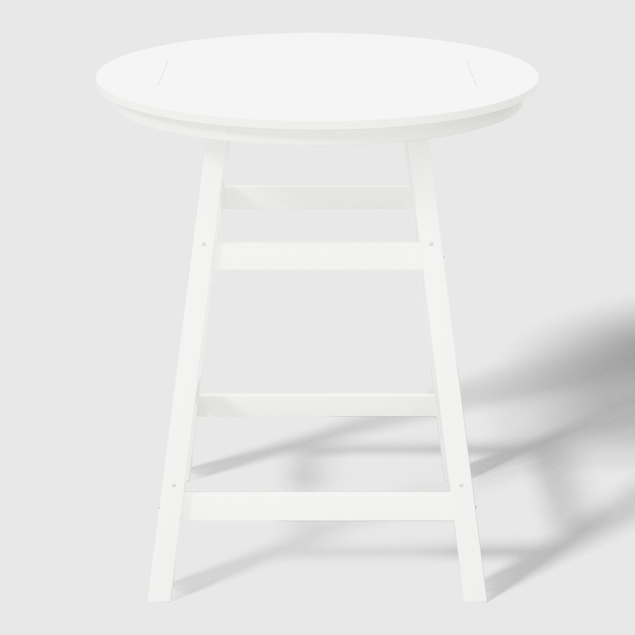 Westin Furniture Otto Outdoor Bar Table and 4 Bar Stools, White, large