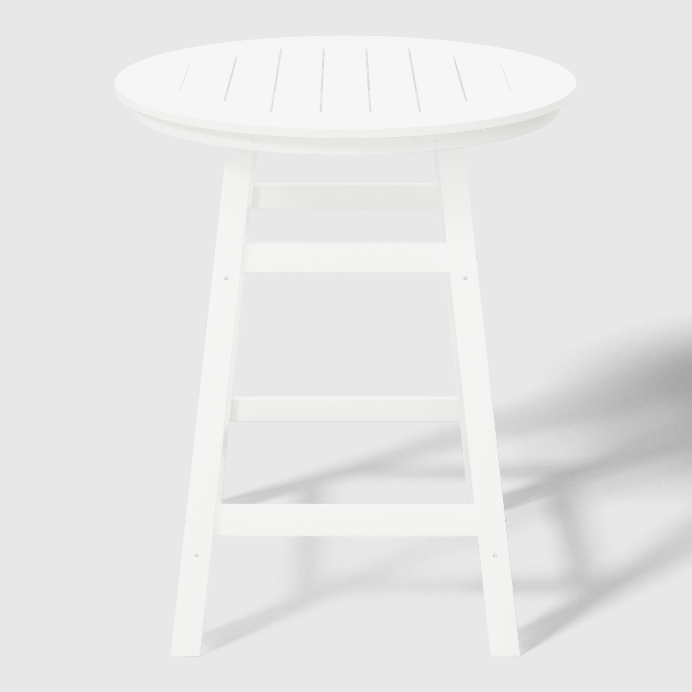 Westin Furniture Otto Outdoor Bar Table and 4 Bar Stools, White, large