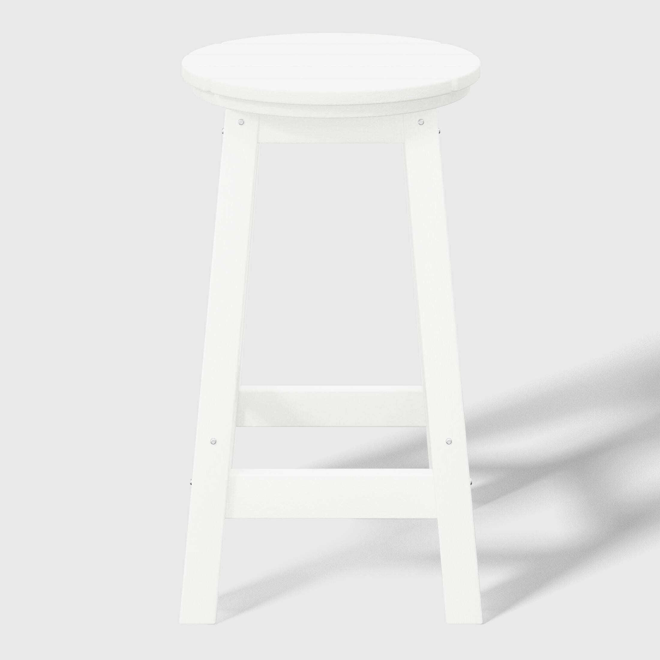 Westin Furniture Otto Outdoor Bar Table and 4 Bar Stools, White, large