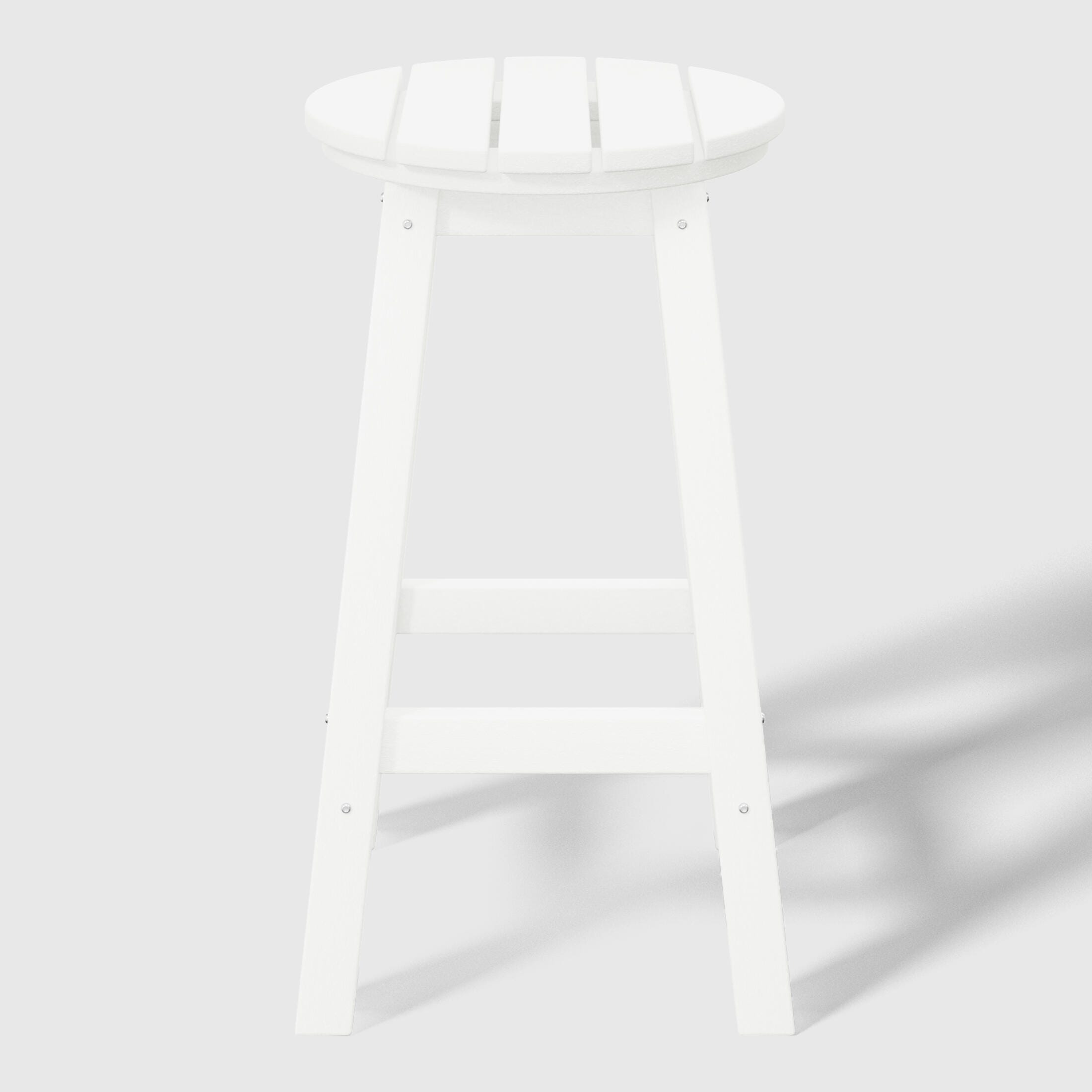 Westin Furniture Otto Outdoor Bar Table and 4 Bar Stools, White, large