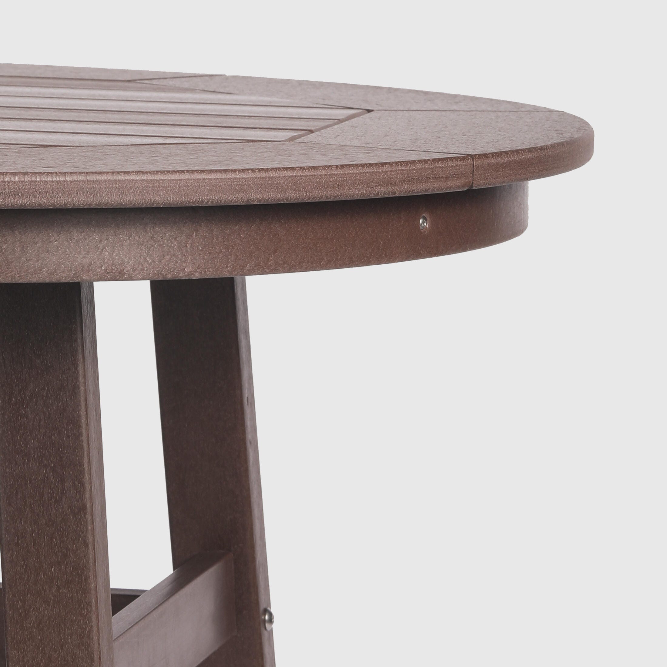 Westin Furniture Otto Outdoor Bar Table and 4 Bar Stools, Dark Brown, large