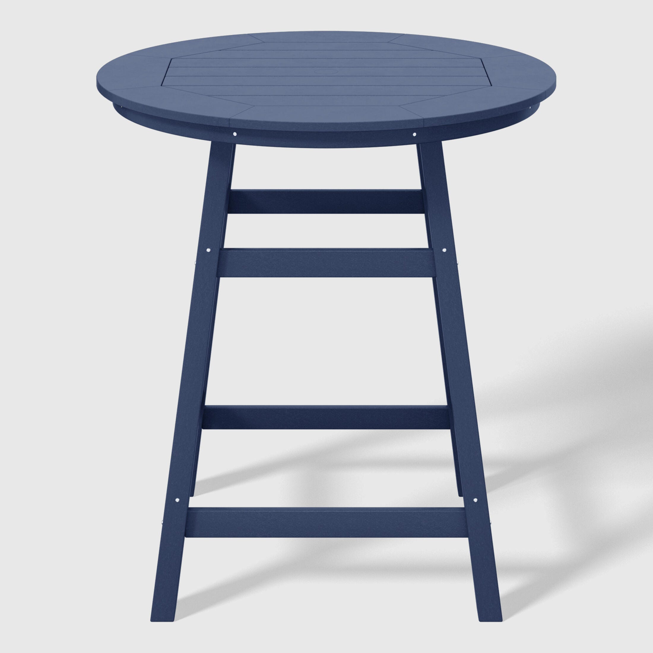 Westin Furniture Otto Outdoor Bar Table and 4 Bar Stools, Navy Blue, large