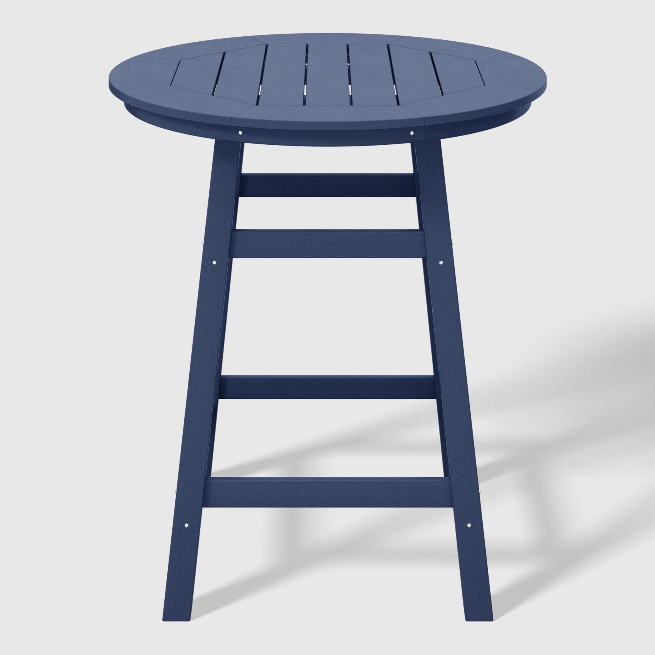 Westin Furniture Otto Outdoor Bar Table and 4 Bar Stools, Navy Blue, large