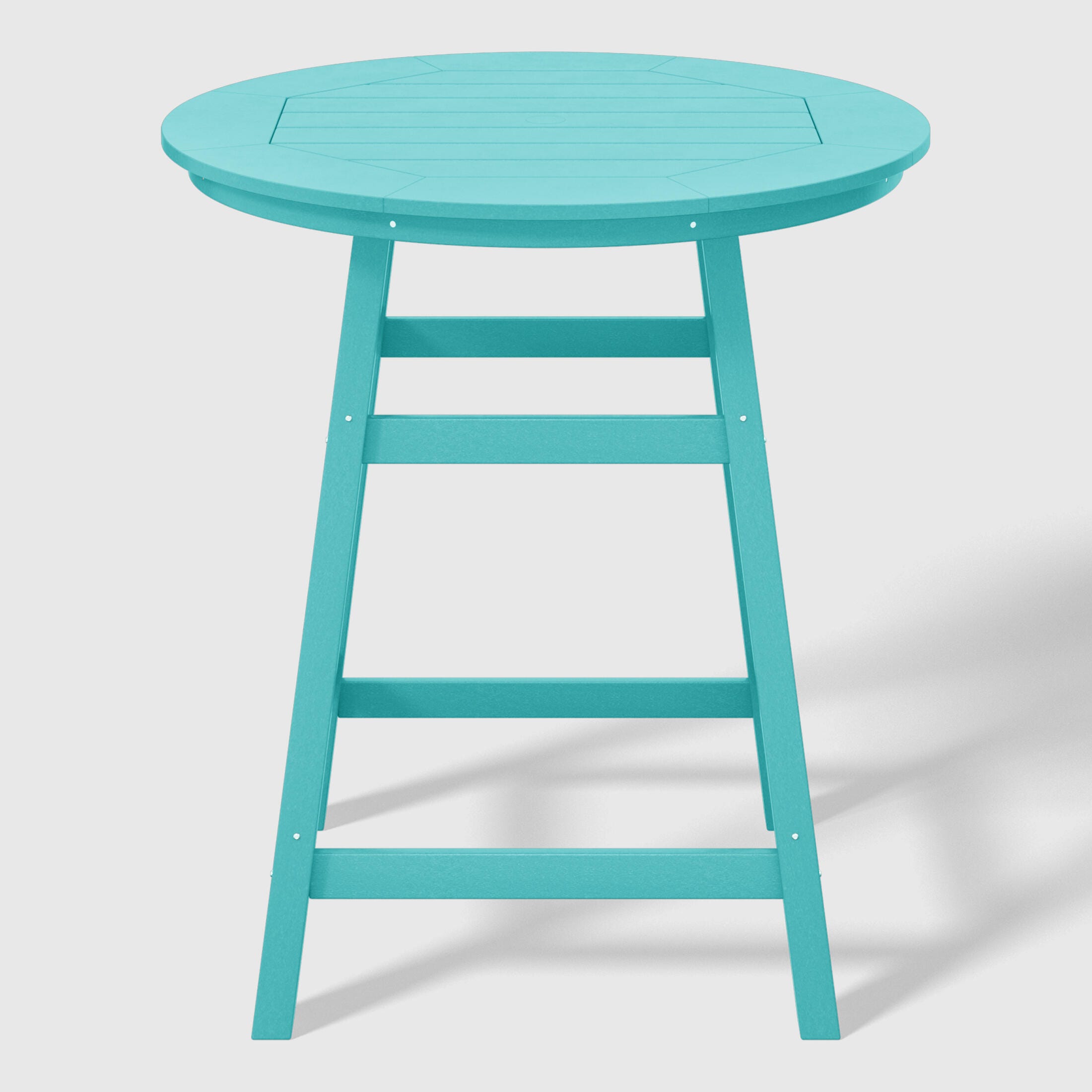 Westin Furniture Otto Outdoor Bar Table and 4 Bar Stools, Turquoise, large