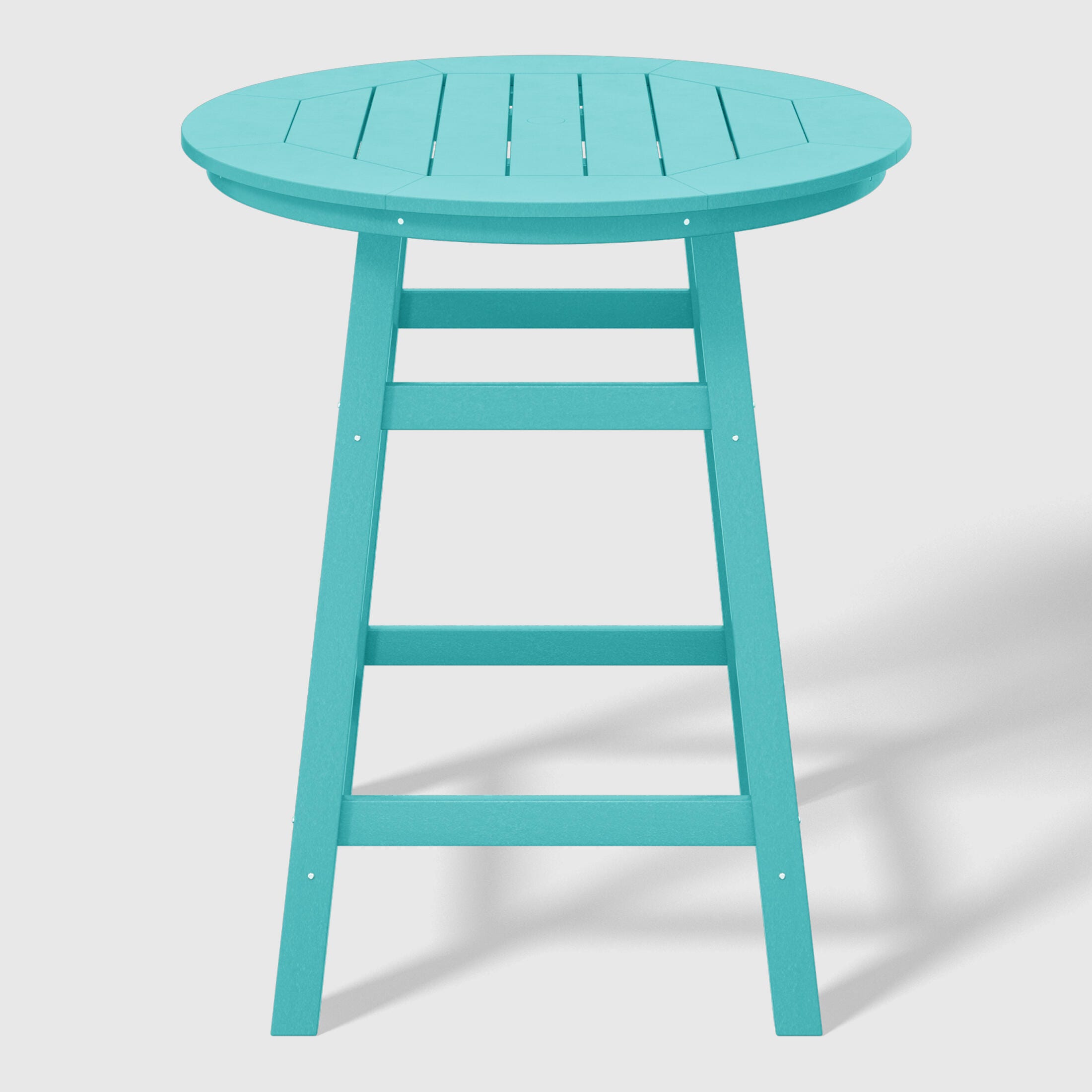 Westin Furniture Otto Outdoor Bar Table and 4 Bar Stools, Turquoise, large