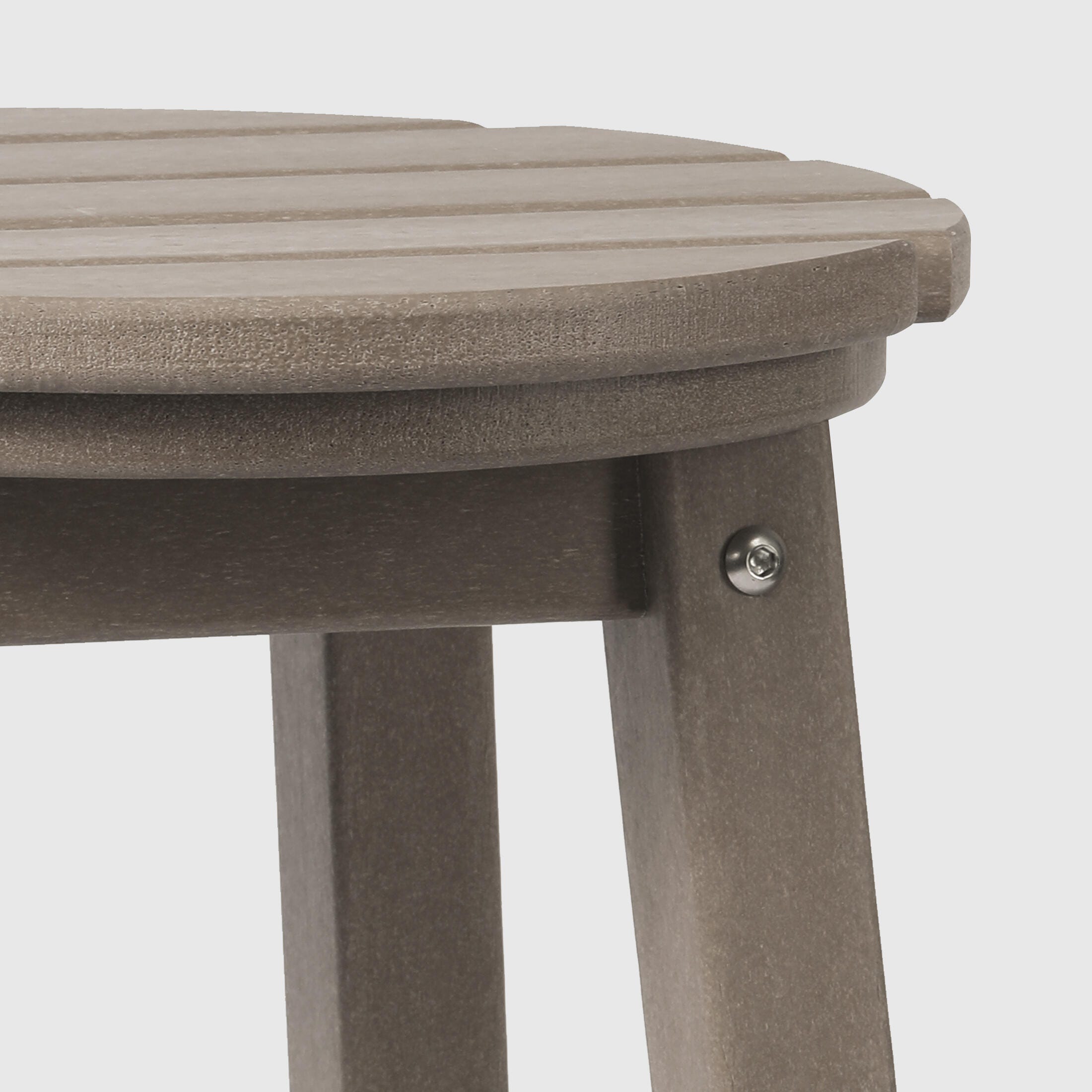 Westin Furniture Otto Outdoor Bar Table and 4 Bar Stools, Weathered Wood, large