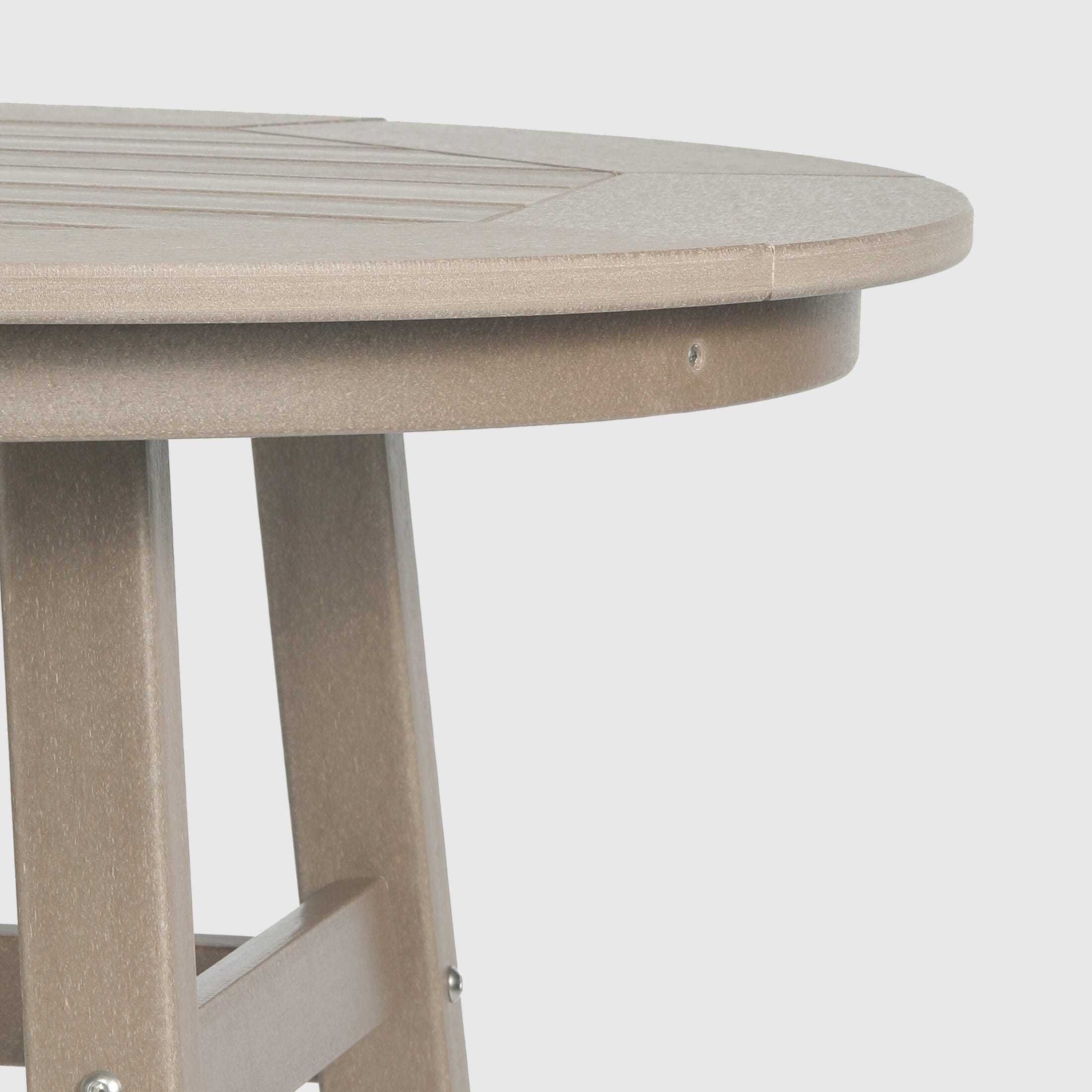 Westin Furniture Otto Outdoor Bar Table and 4 Bar Stools, Weathered Wood, large