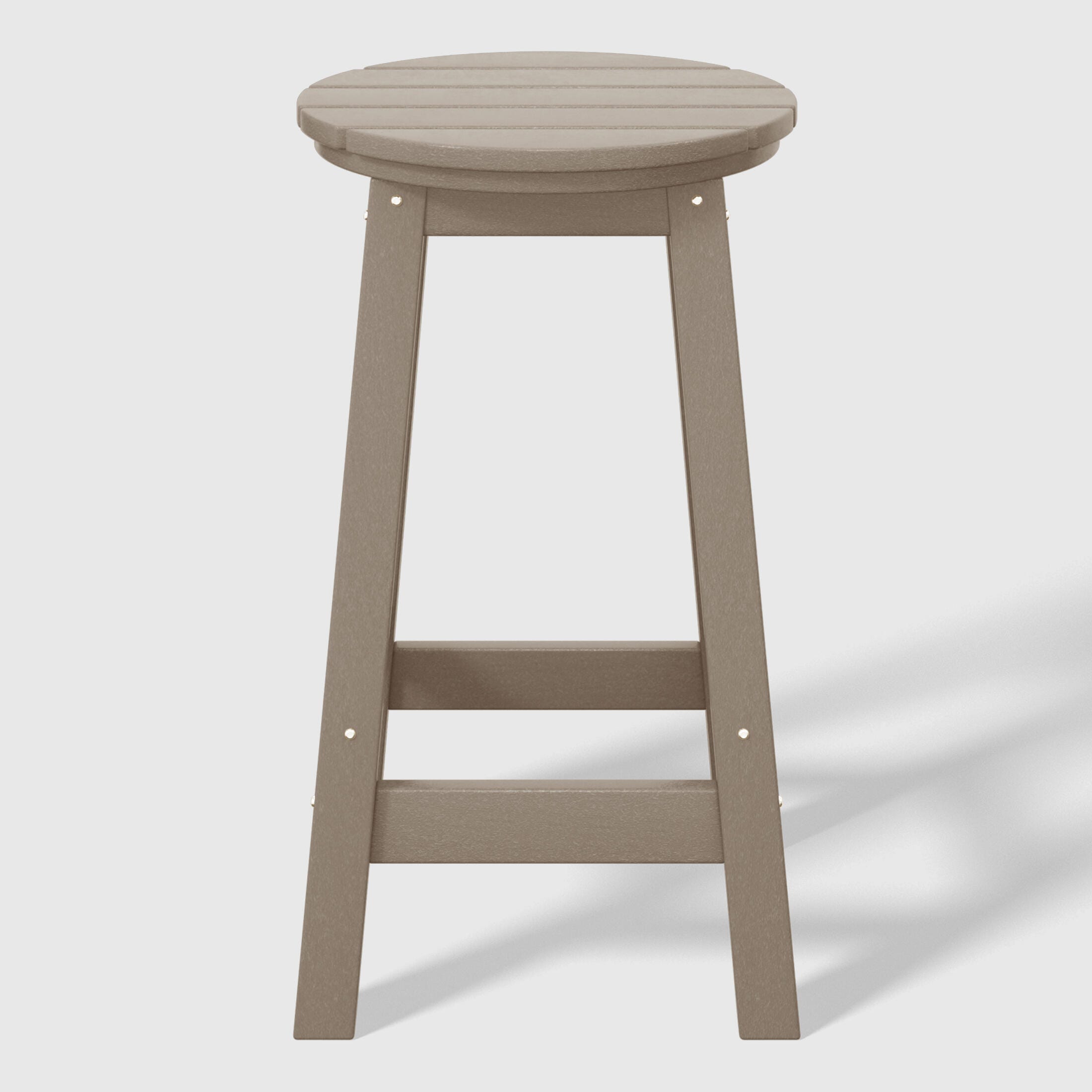 Westin Furniture Otto Outdoor Bar Table and 4 Bar Stools, Weathered Wood, large