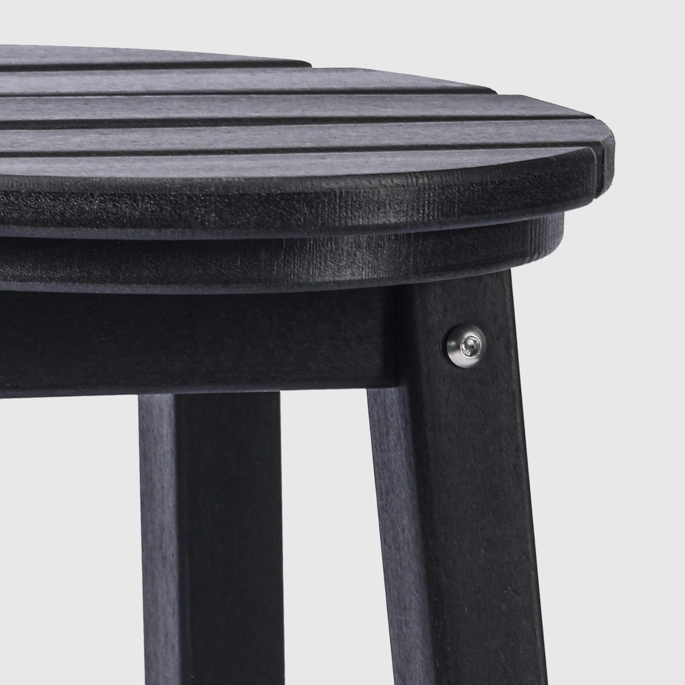 Westin Furniture Otto Outdoor Bar Table and 4 Bar Stools, Black, large