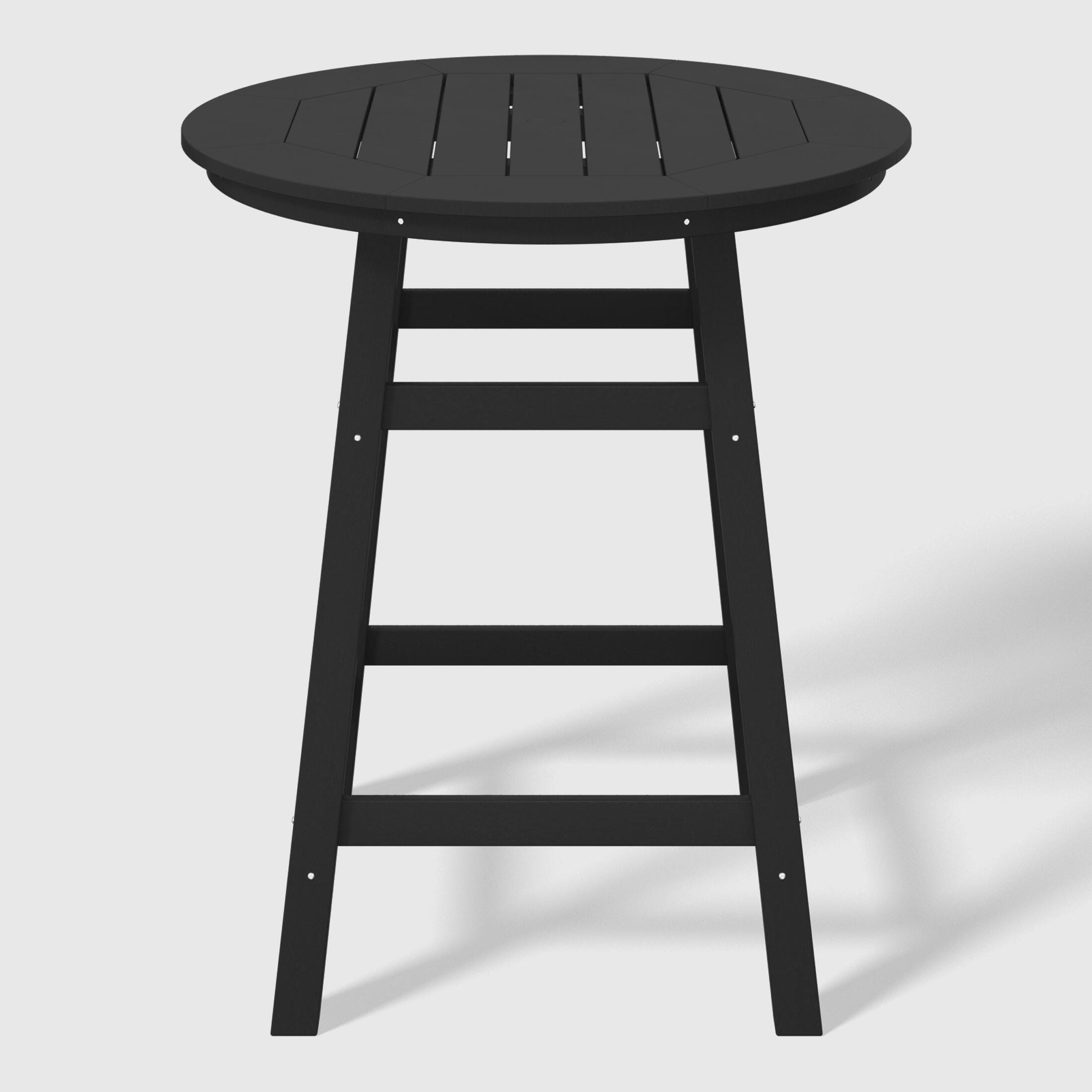 Westin Furniture Otto Outdoor Bar Table and 4 Bar Stools, Black, large